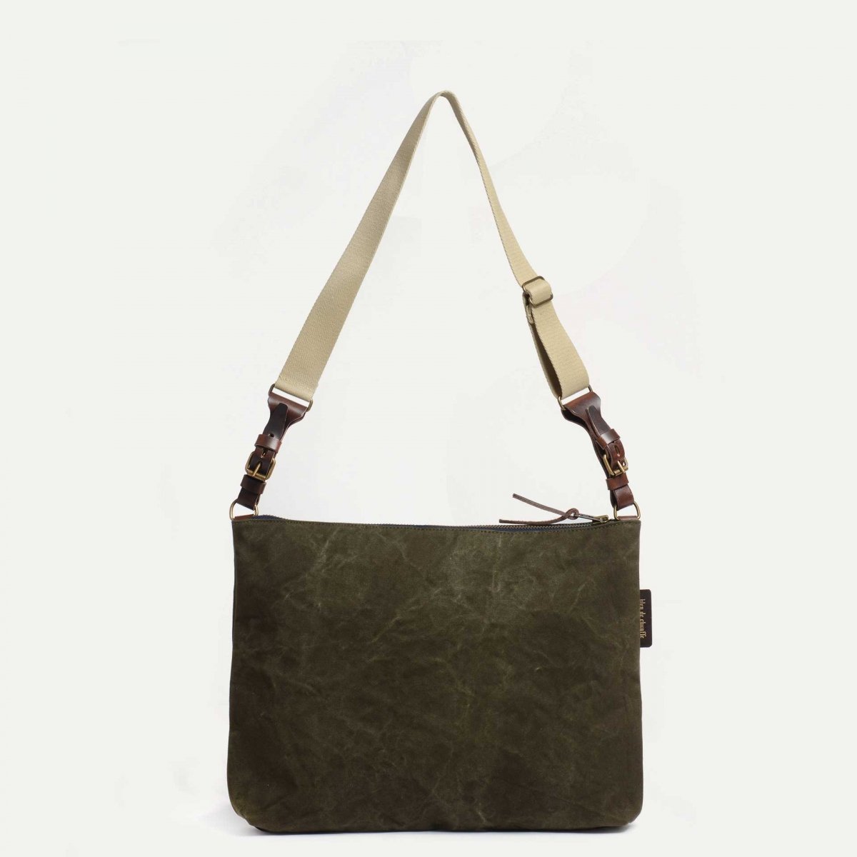 Baskia Messenger Bag - Dark Khaki stonewashed (image n°3)