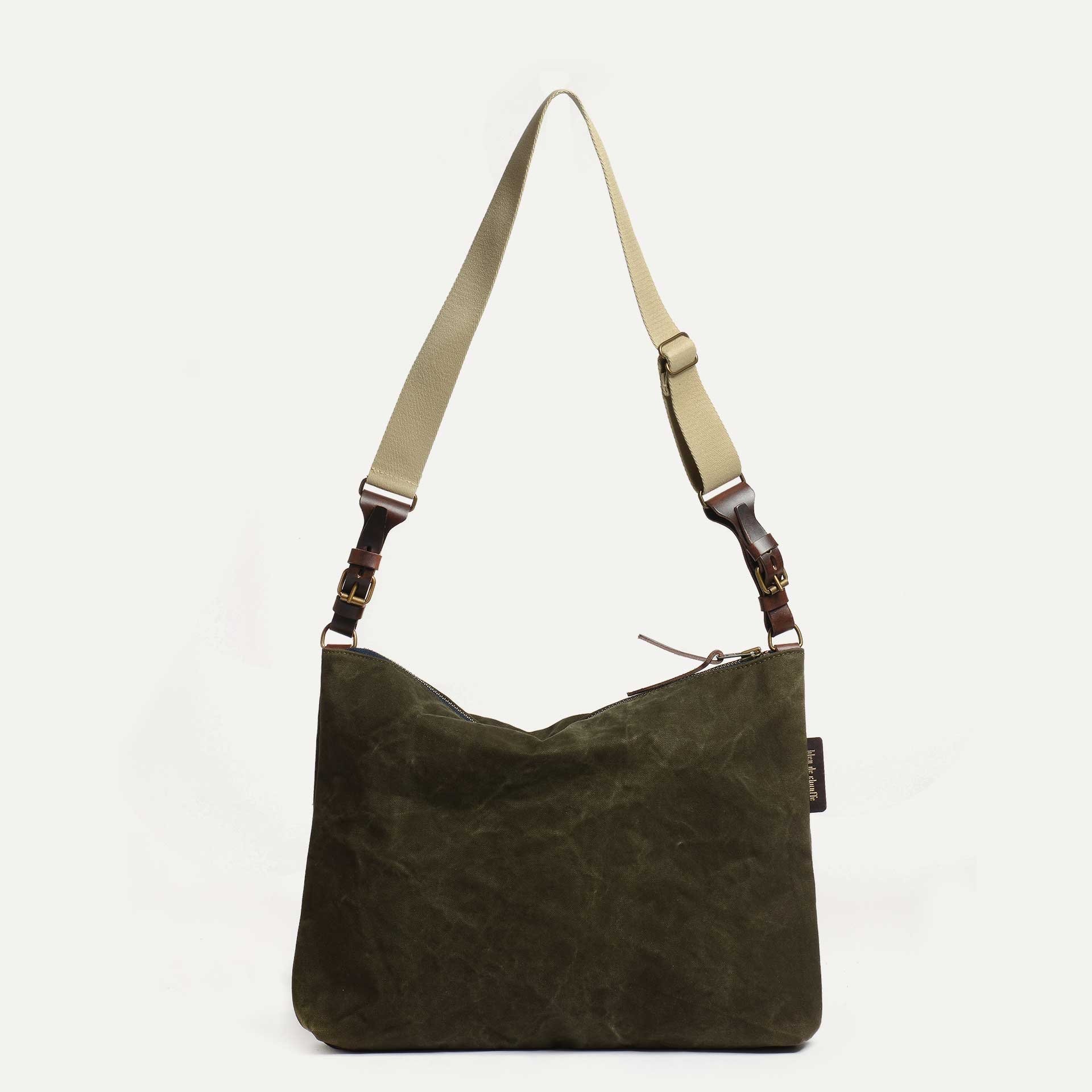 Baskia Messenger Bag - Dark Khaki stonewashed (image n°2)