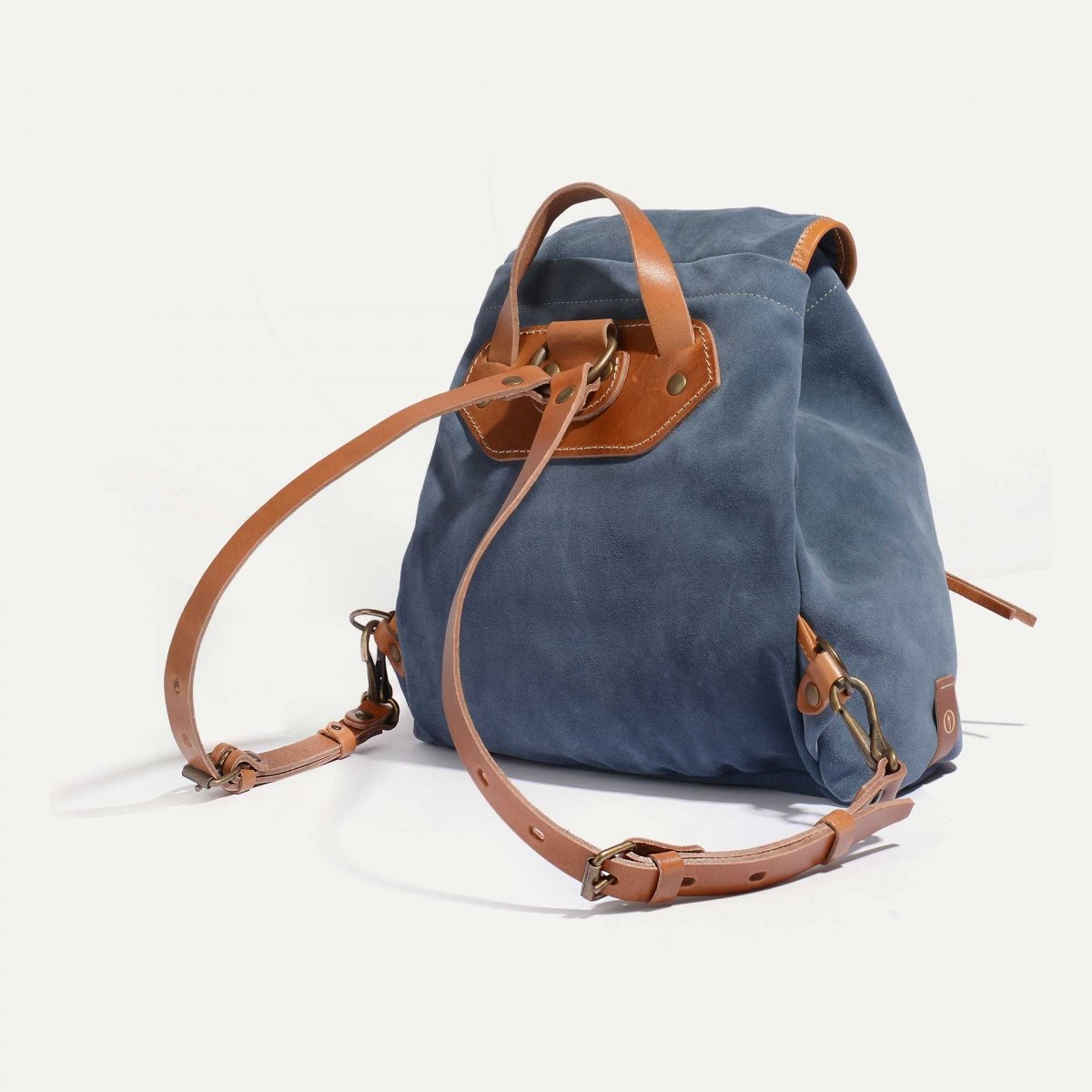 Camp S backpack / Suede - Jeans (image n°2)