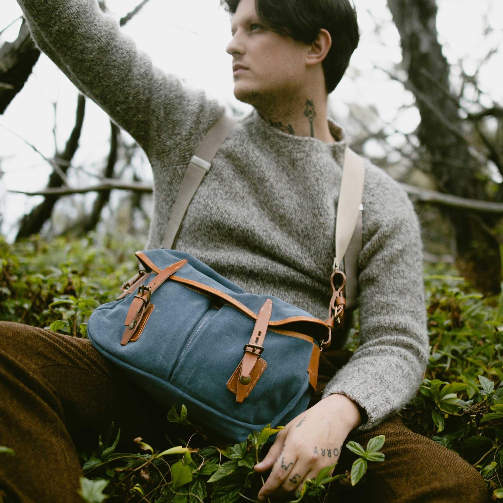 Fisherman's Musette S / Suede - Jeans (image n°6)