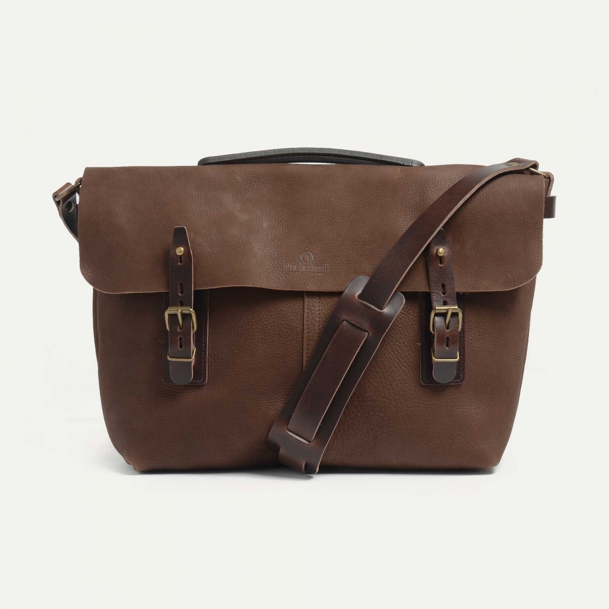 Lucien Satchel bag - Coffee / Waxed Leather (image n°1)