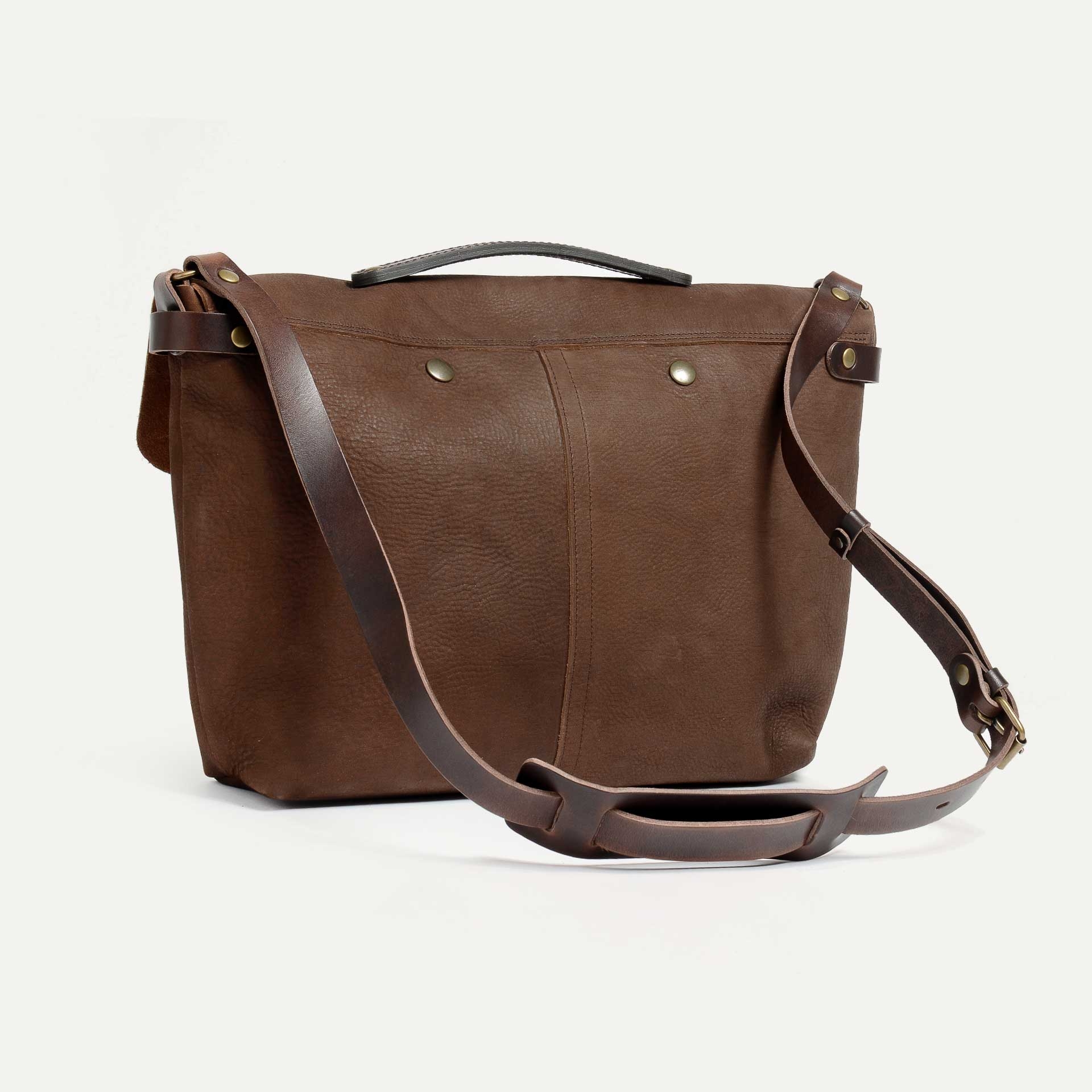 Lucien Satchel bag - Coffee / Waxed Leather (image n°3)
