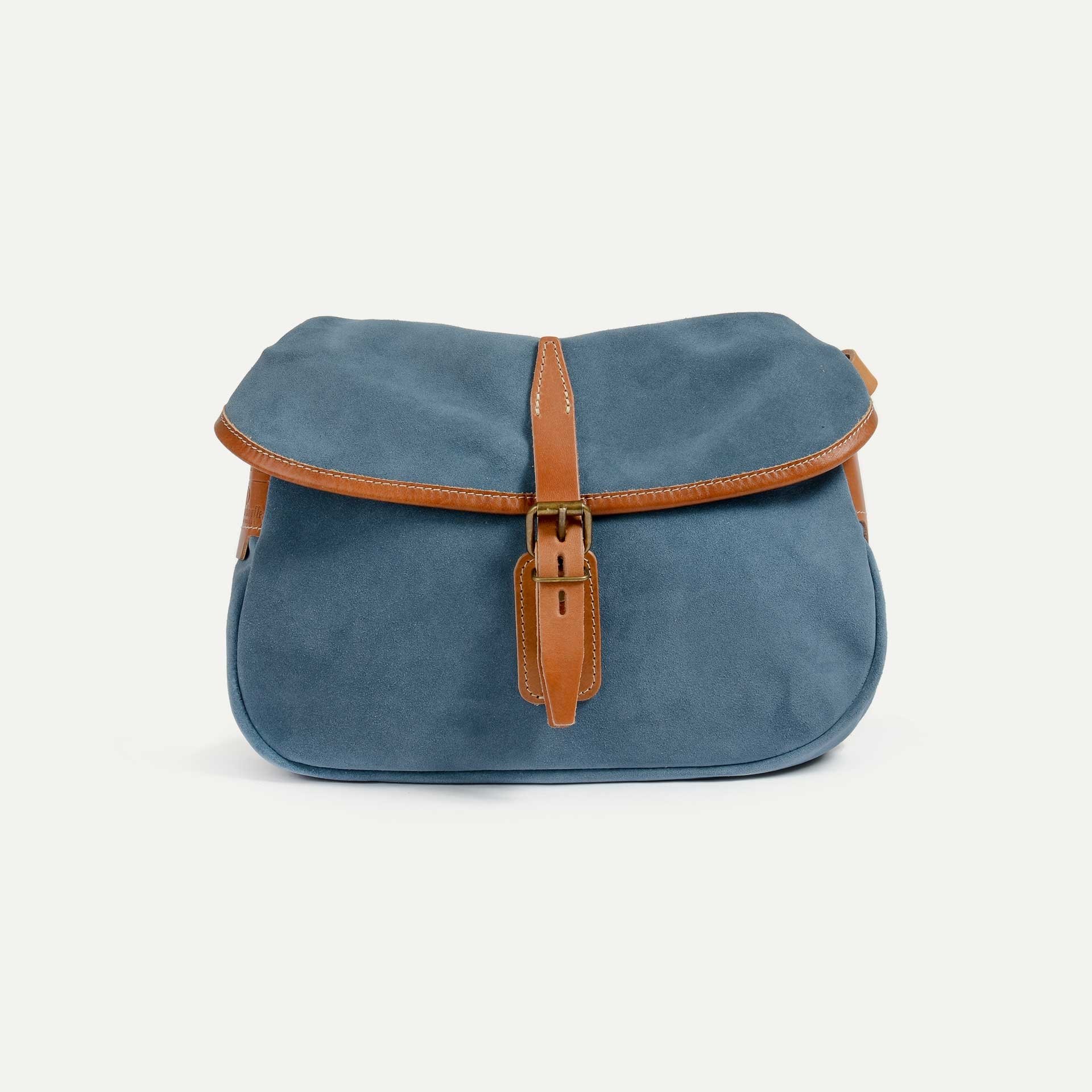 Musette du Pêcheur XS / Cuir Velours - Jeans (image n°2)