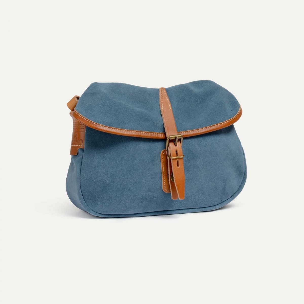 Musette du Pêcheur XS / Cuir Velours - Jeans (image n°3)