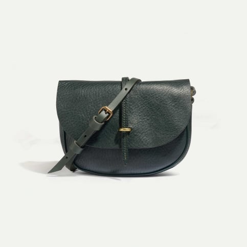 Java mini Postman bag - Peacock blue