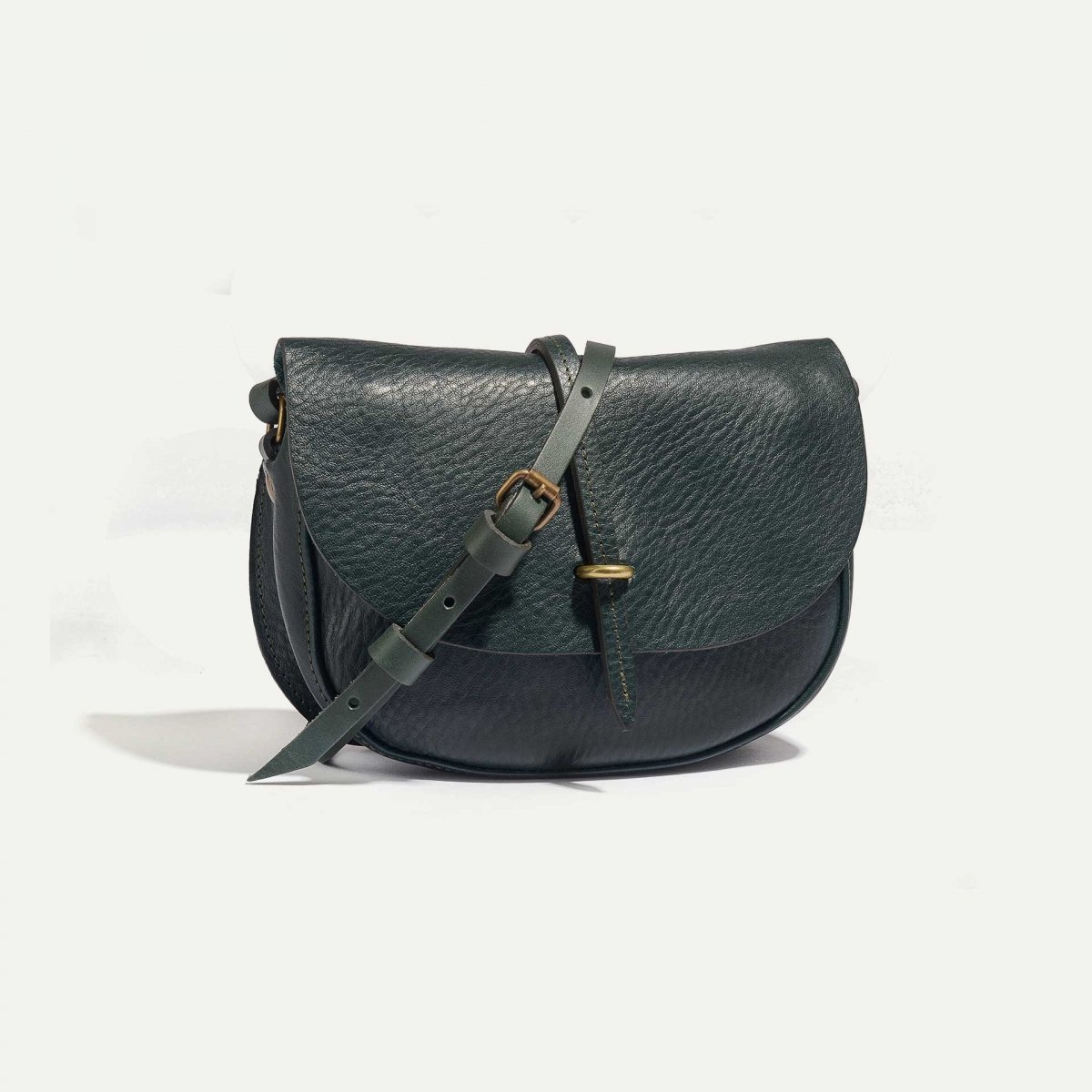 Mini sac postier Java - Bleu Paon (image n°2)