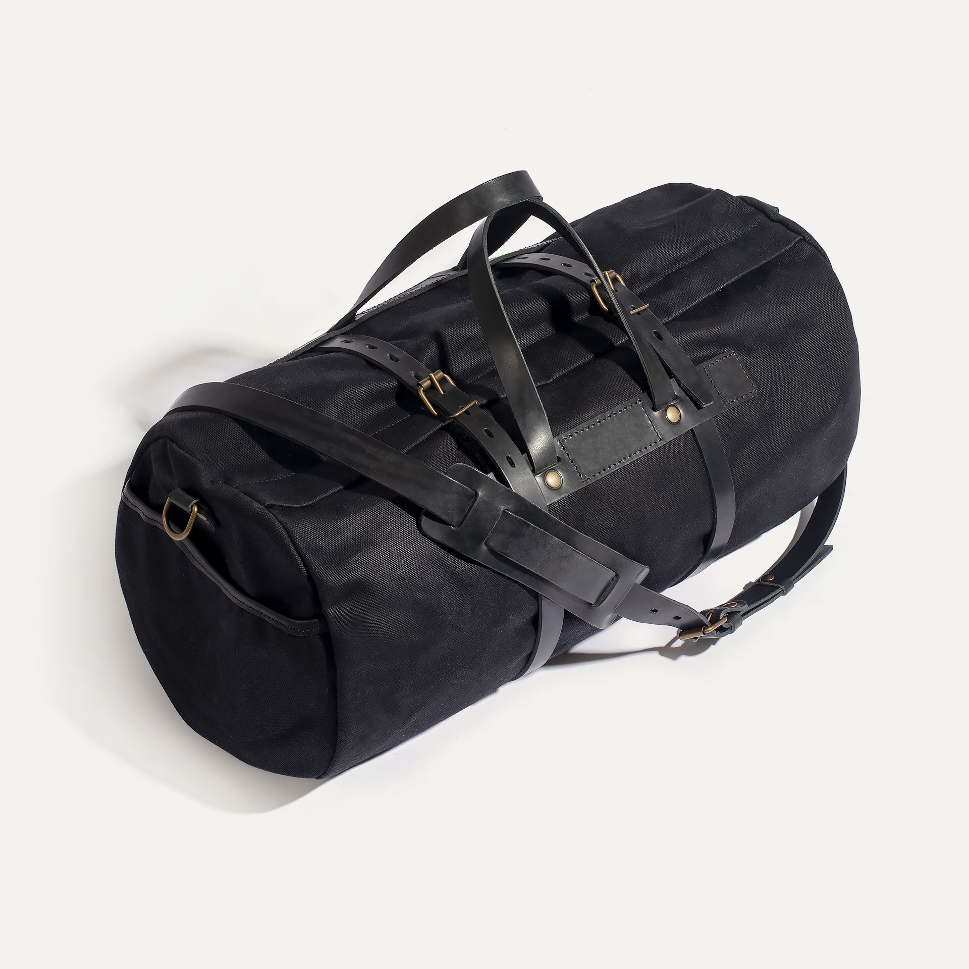 ‘Bivouac’ travel bag – Black waxed canvas  (image n°3)