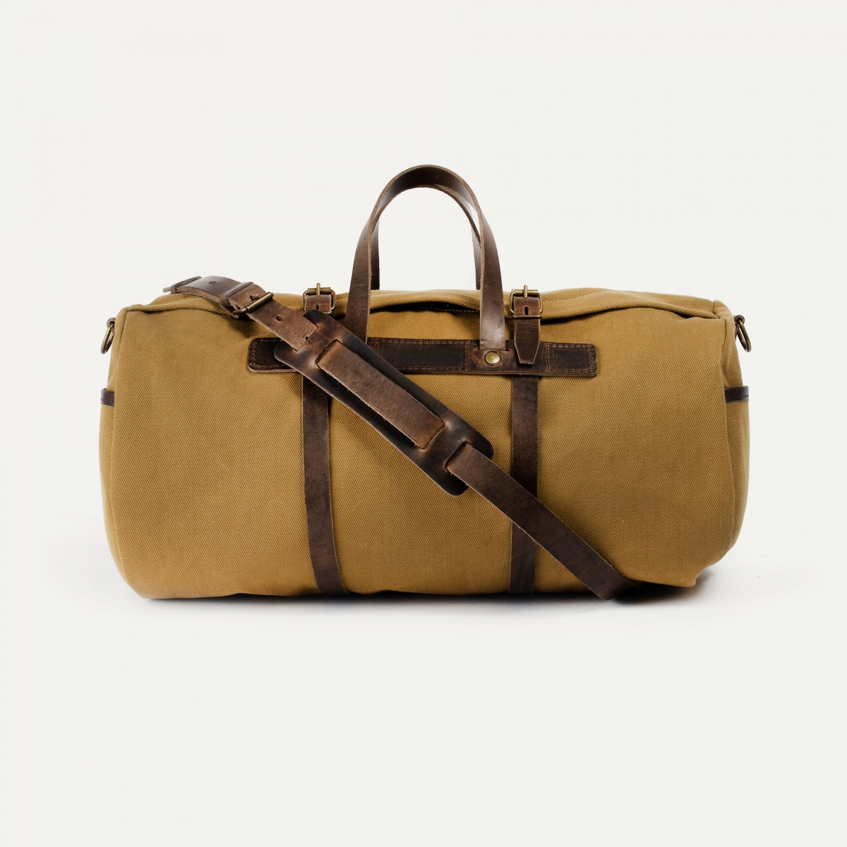Bivouac travel bag – Camel waxed canvas  (image n°1)