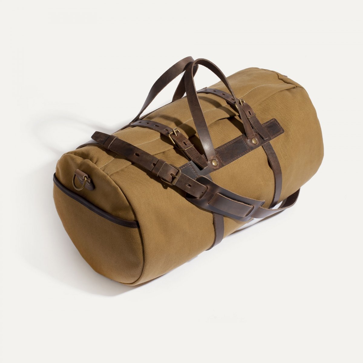 Bivouac travel bag – Camel waxed canvas  (image n°3)