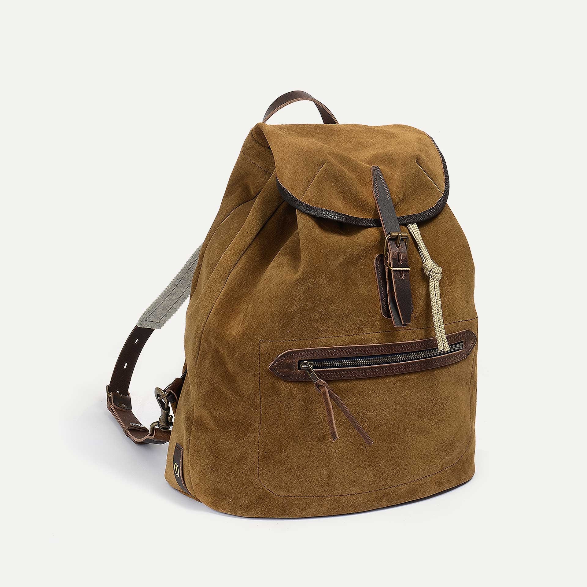 Camp backpack / Suede - Tobacco (image n°2)