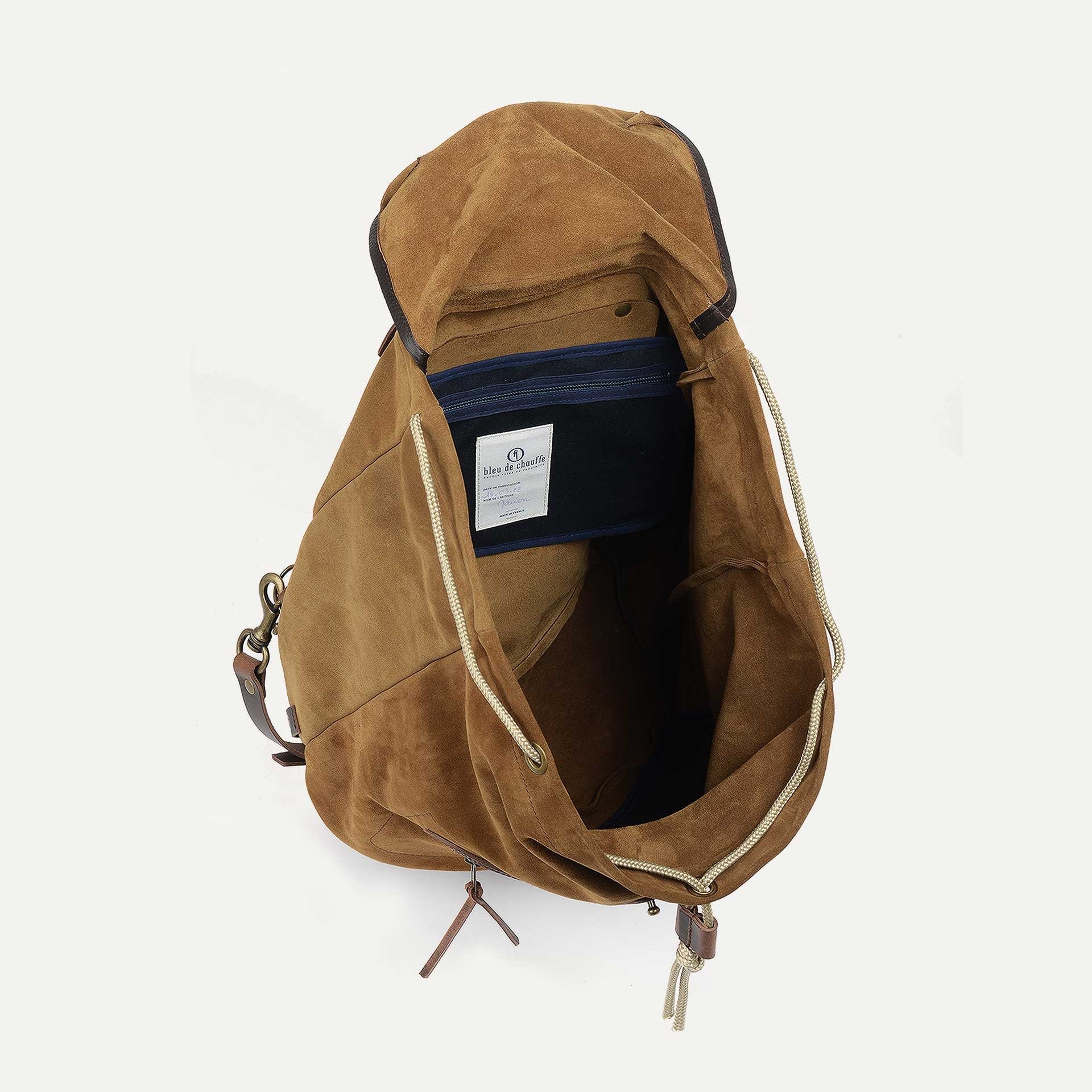 Camp backpack / Suede - Tobacco (image n°4)
