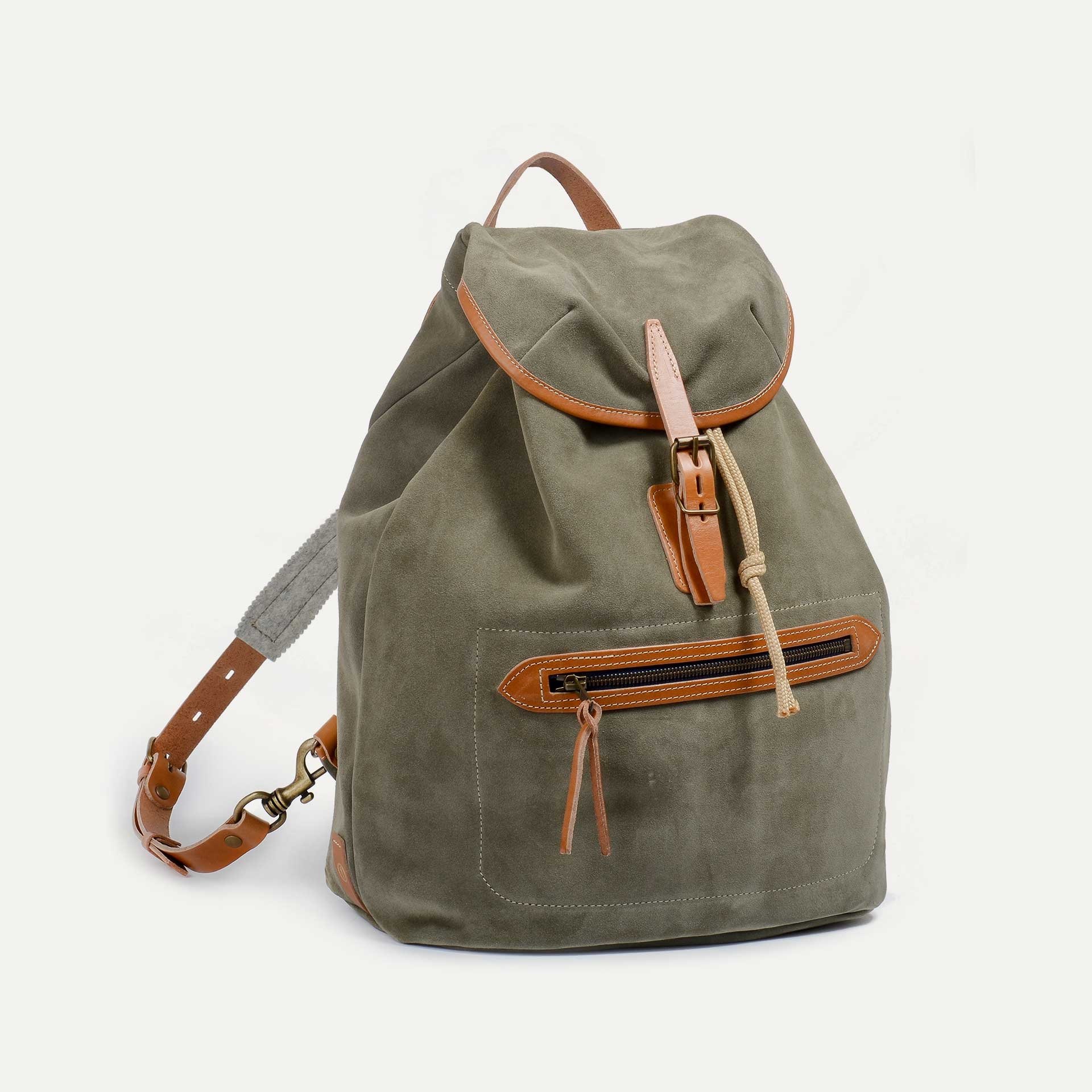 Camp backpack / Suede - Sage Green (image n°2)