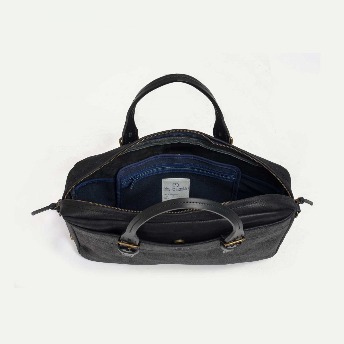 Folder Business bag - Charcoal black / Waxed Leather (image n°4)