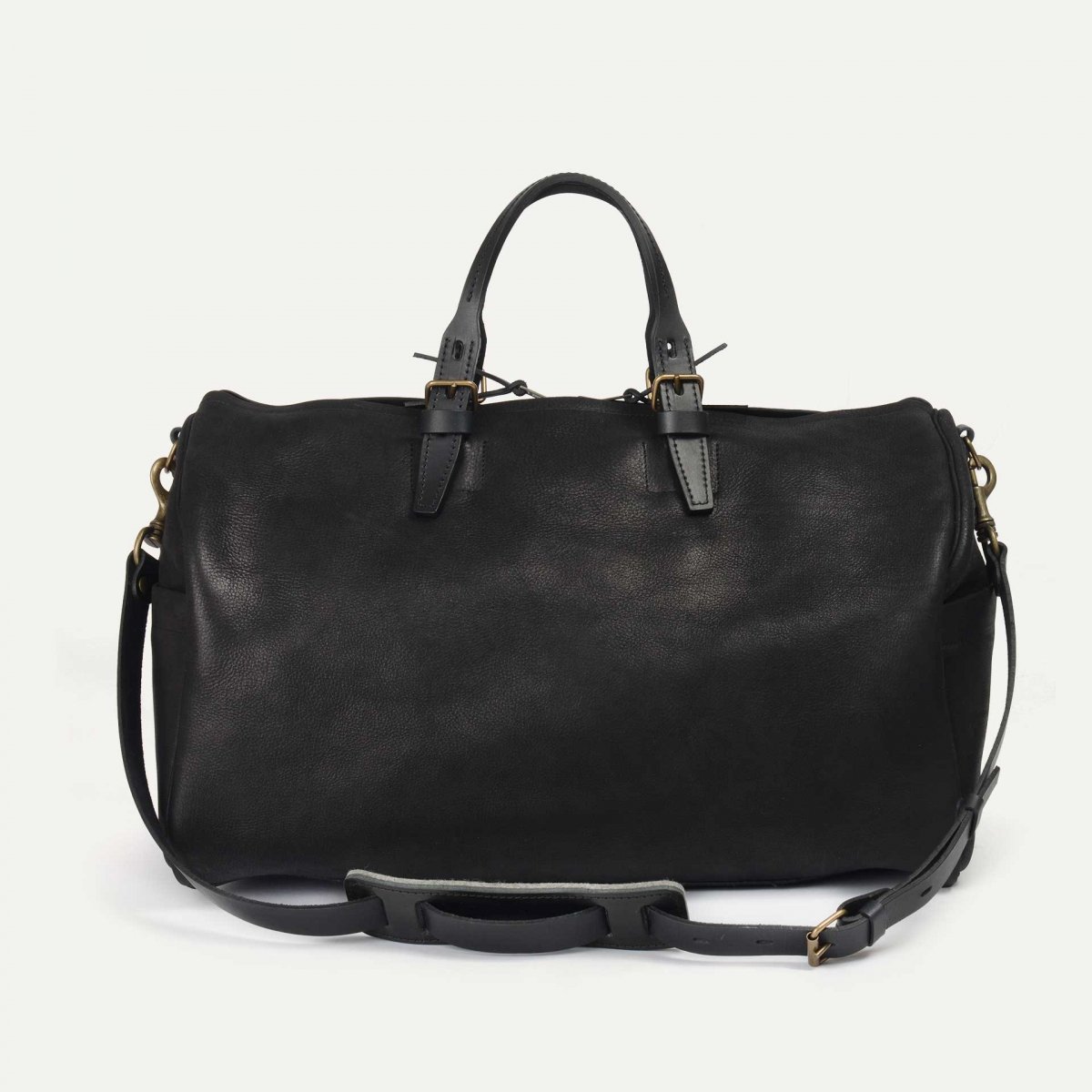 Hobo Travel bag - Charcoal black / Waxed Leather (image n°3)