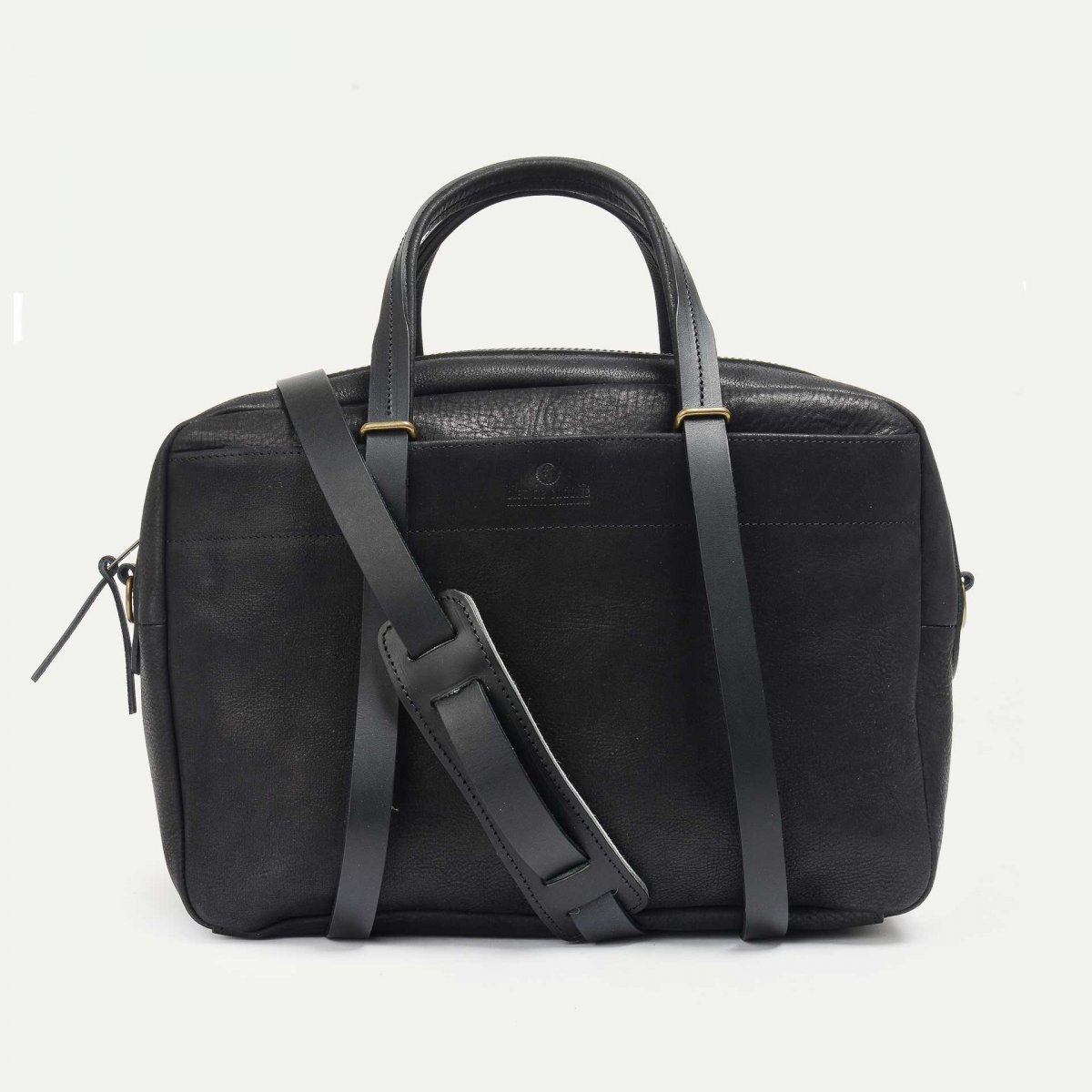 Report Business bag WAX - Charcoal black / Waxed Leather (image n°1)
