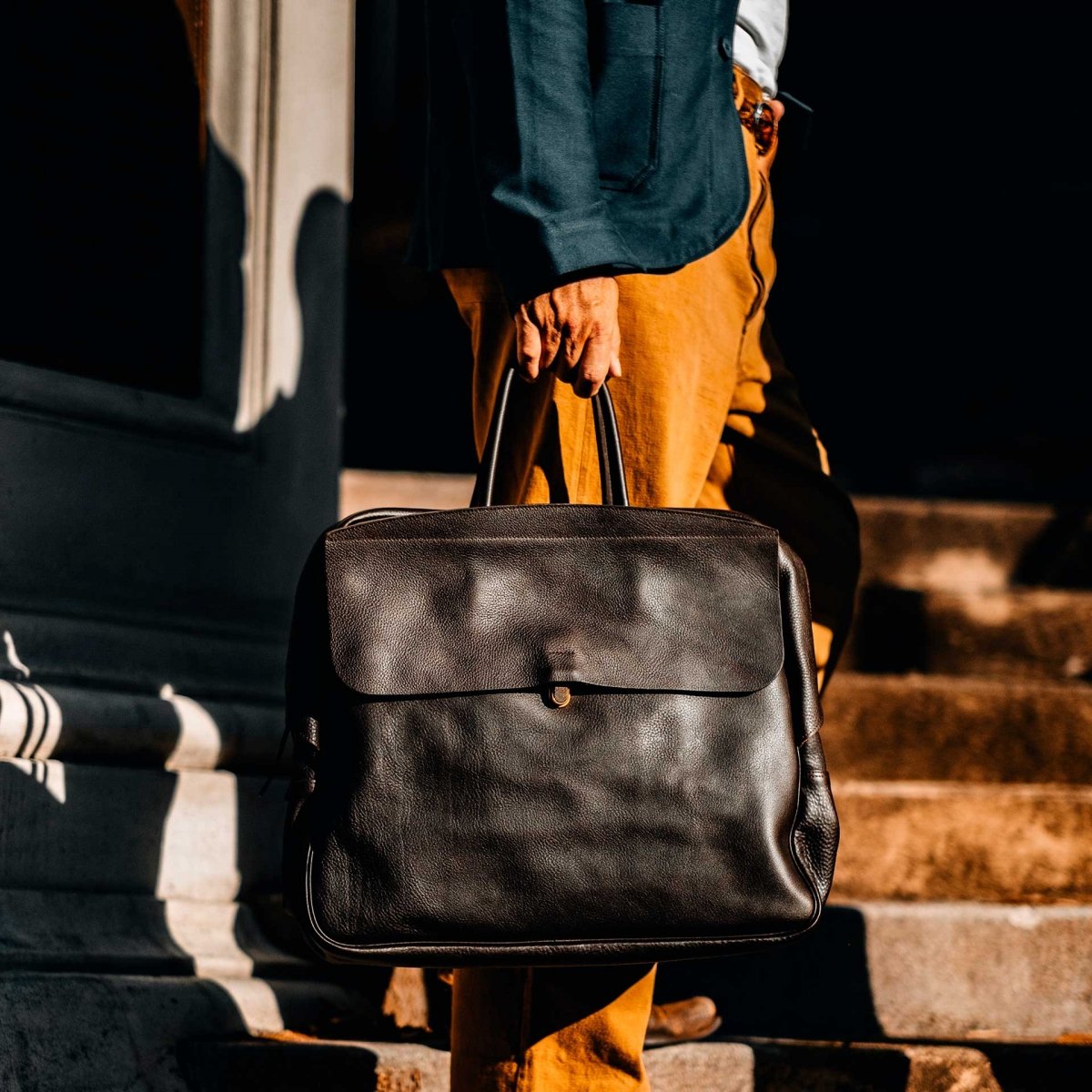 Sacs homme. Sacs de voyage. Fabriqué en France - Bleu de chauffe