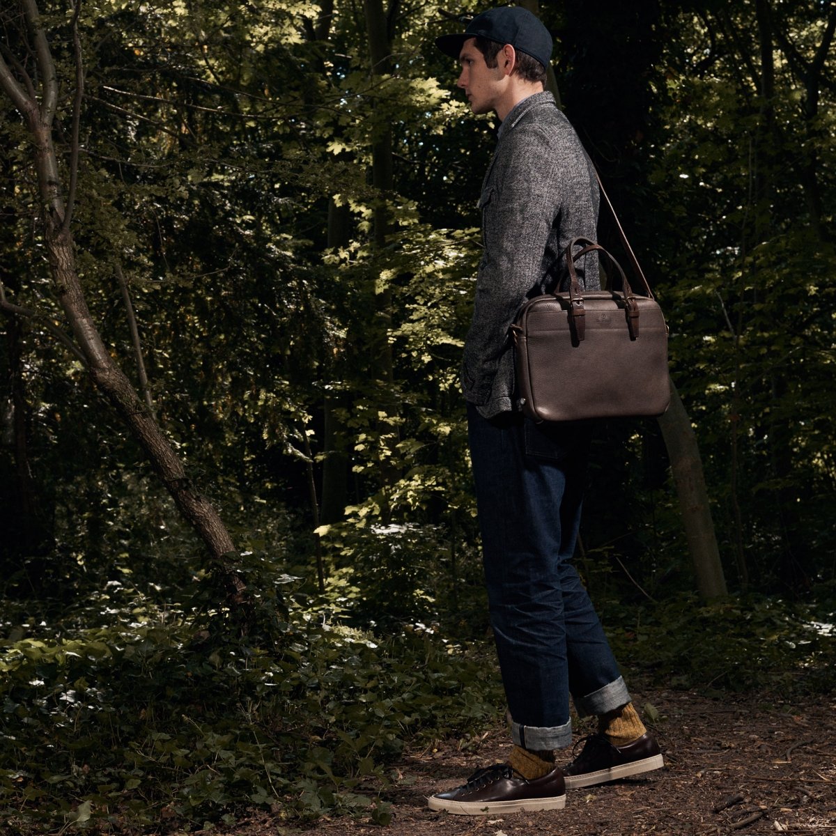 Folder Business bag - Coffee / Waxed Leather (image n°7)