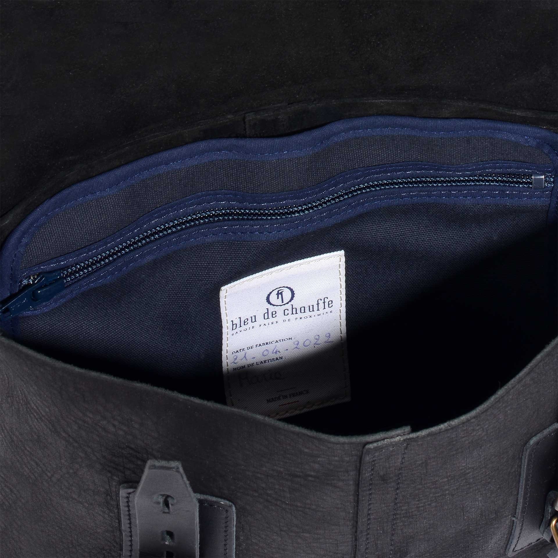 Sac besace Louis - Charbon (image n°4)