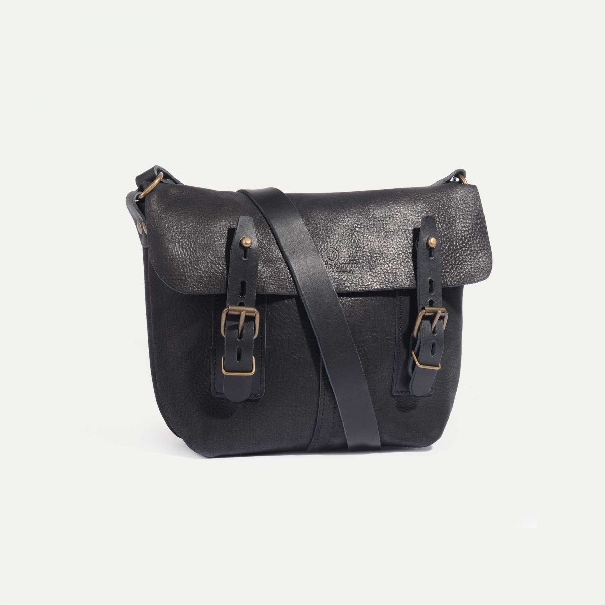 Louis Satchel bag - Charcoal black / Waxed Leather (image n°2)