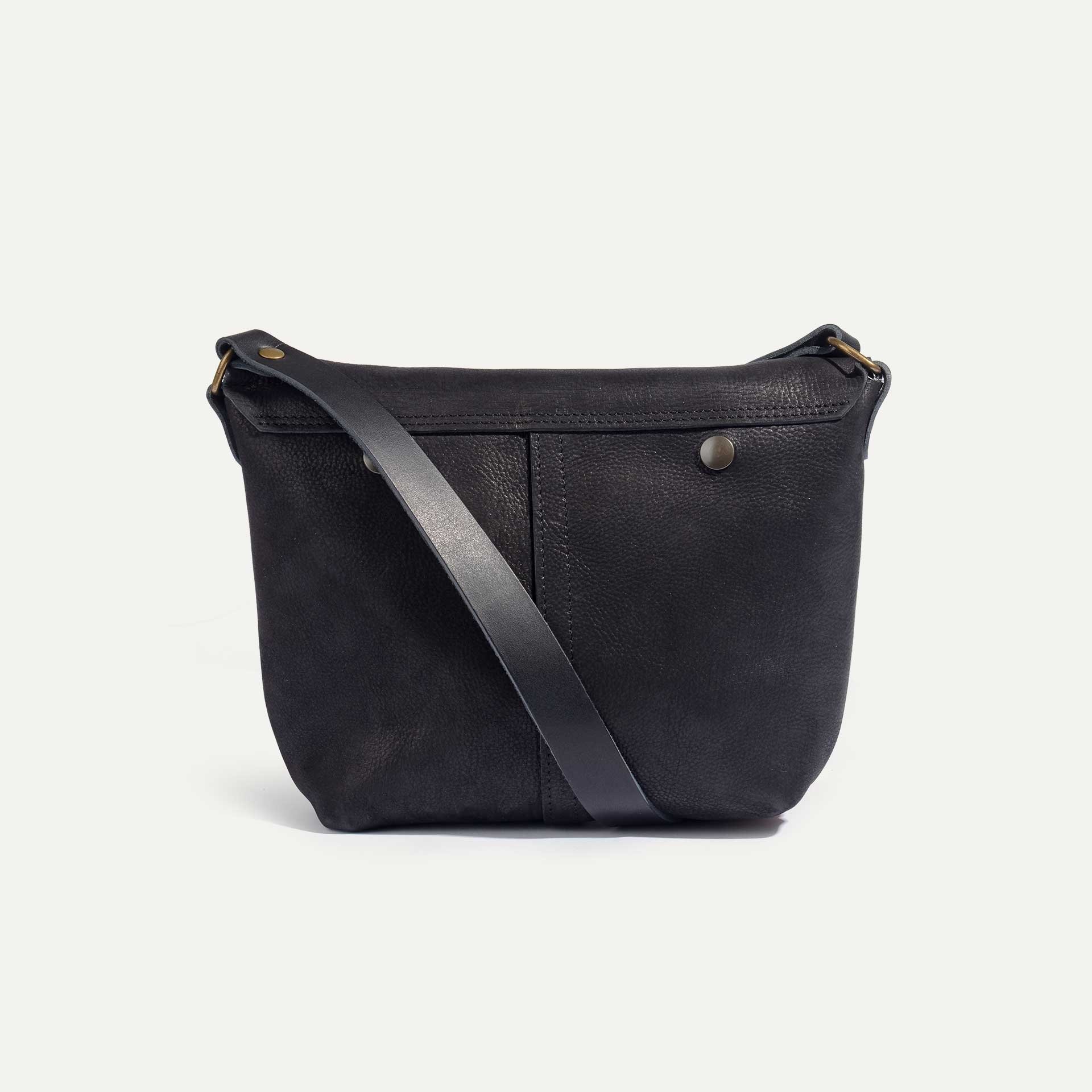 Louis Satchel bag WAX - Charcoal black / Waxed Leather (image n°3)