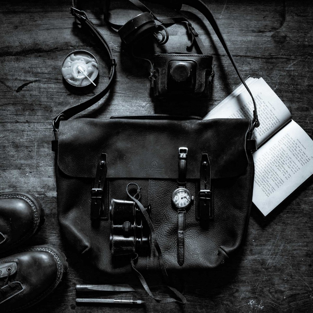 Sac besace Lucien - Charbon (image n°5)