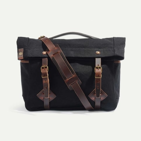 Gaston tool bag – “Musette” - Black Stonewashed