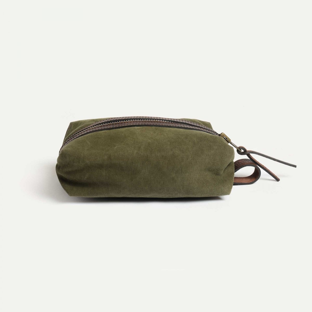 Kosmetiktasche ZAZOU - Khaki dunkel Stonewashed (image n°2)