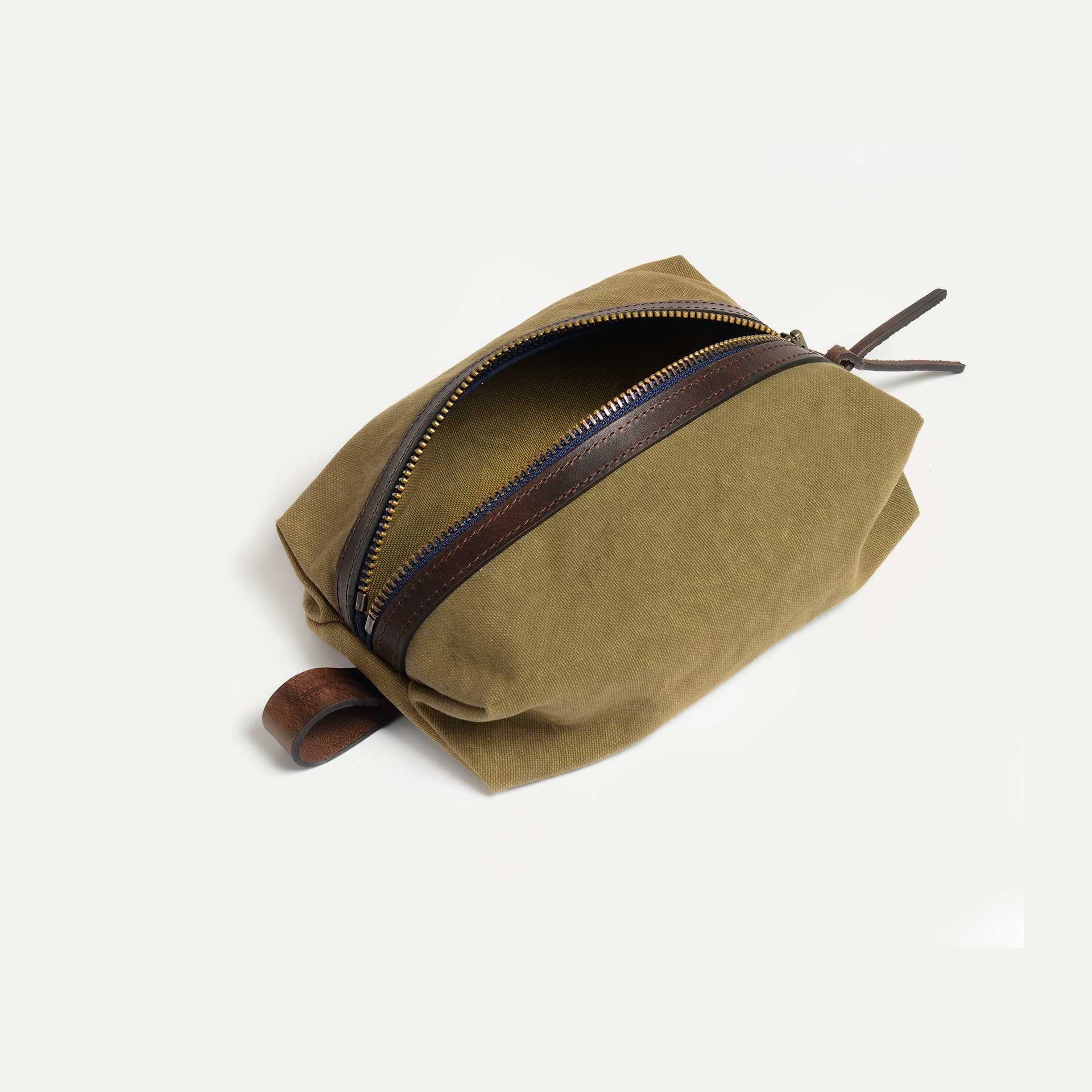 Trousse de toilette ZAZOU - Kaki US Stonewashed (image n°3)