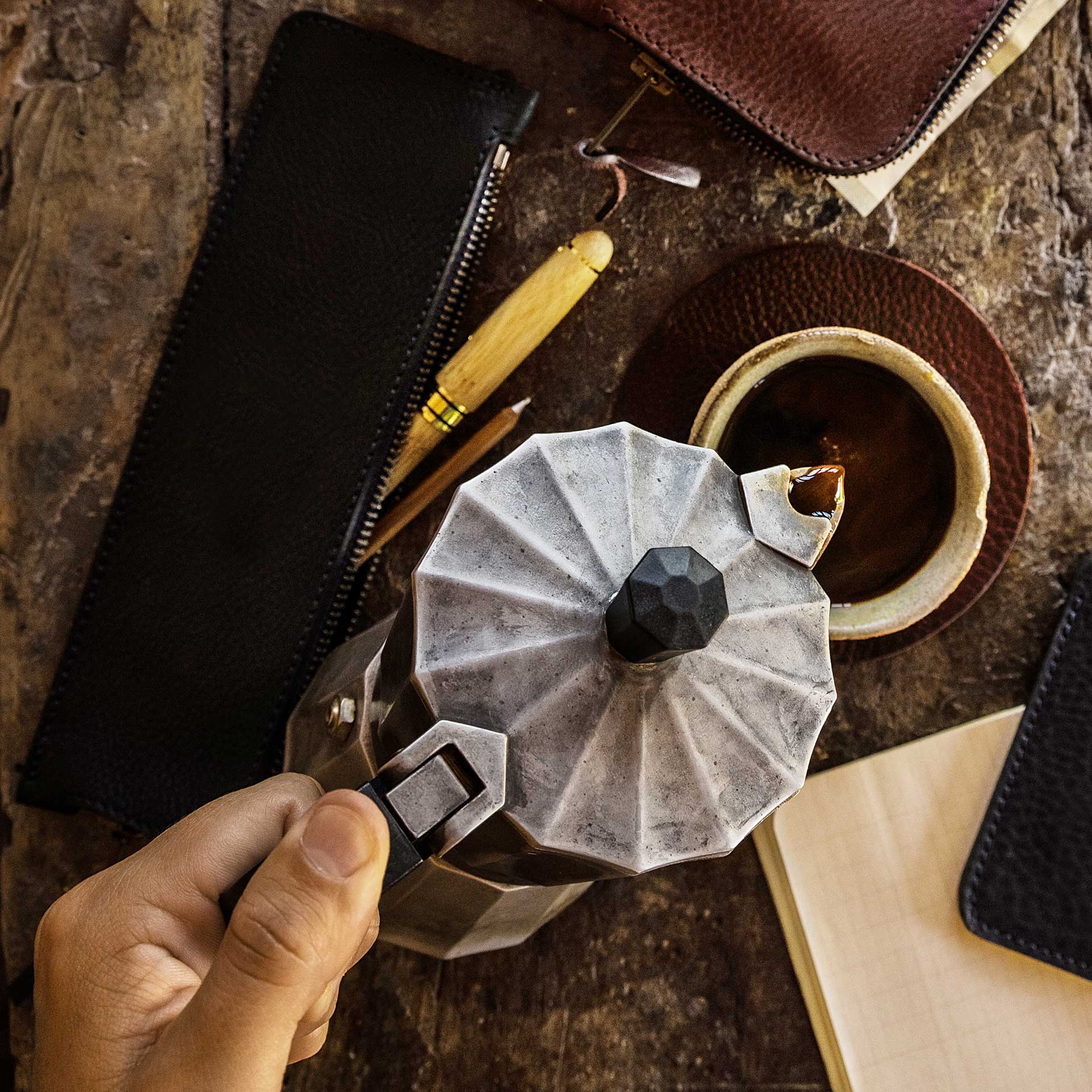 Trousse à crayons CANYON - Brun ambré (image n°5)