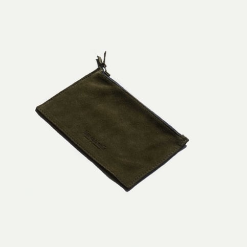 Leather Pouch COSMO S / Suede - Musk
