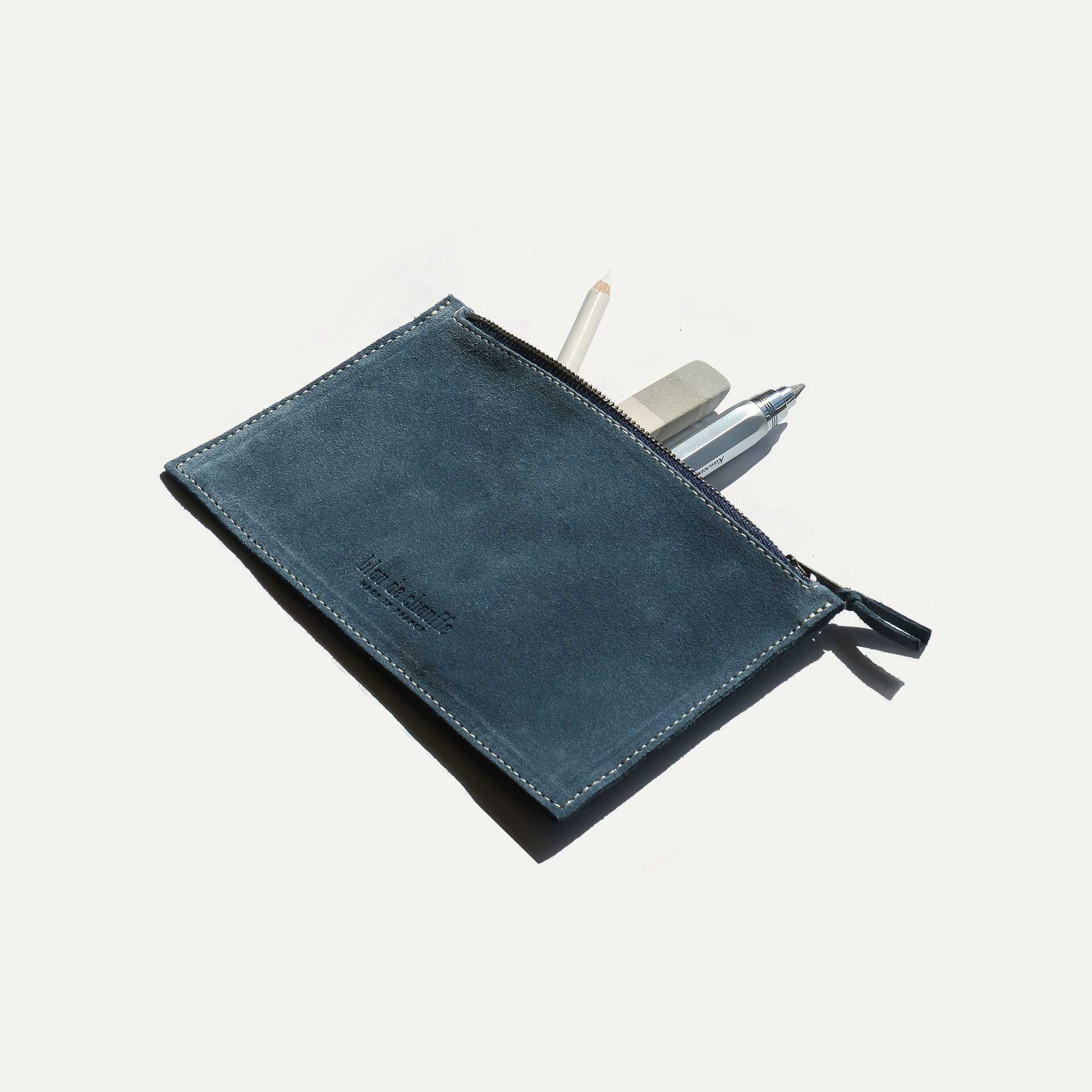 COSMO S Pouch / Suede - Jeans (image n°2)