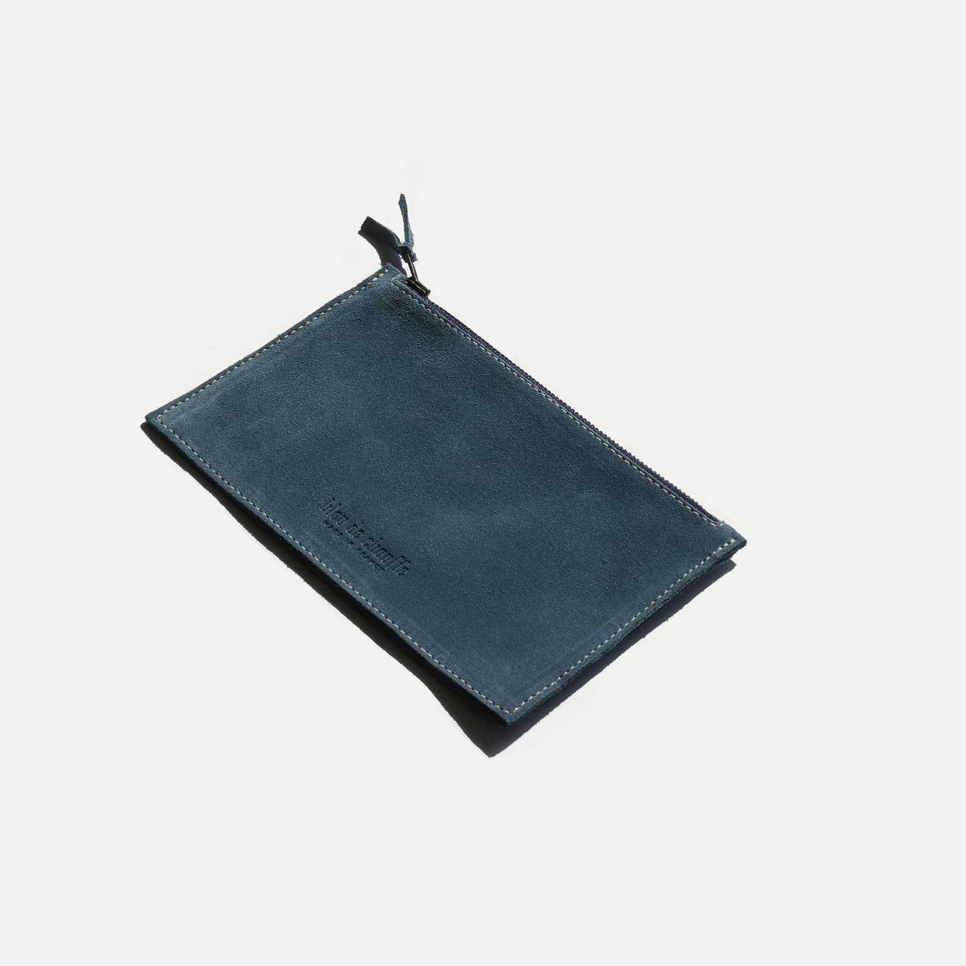 COSMO S Pouch / Suede - Jeans (image n°3)