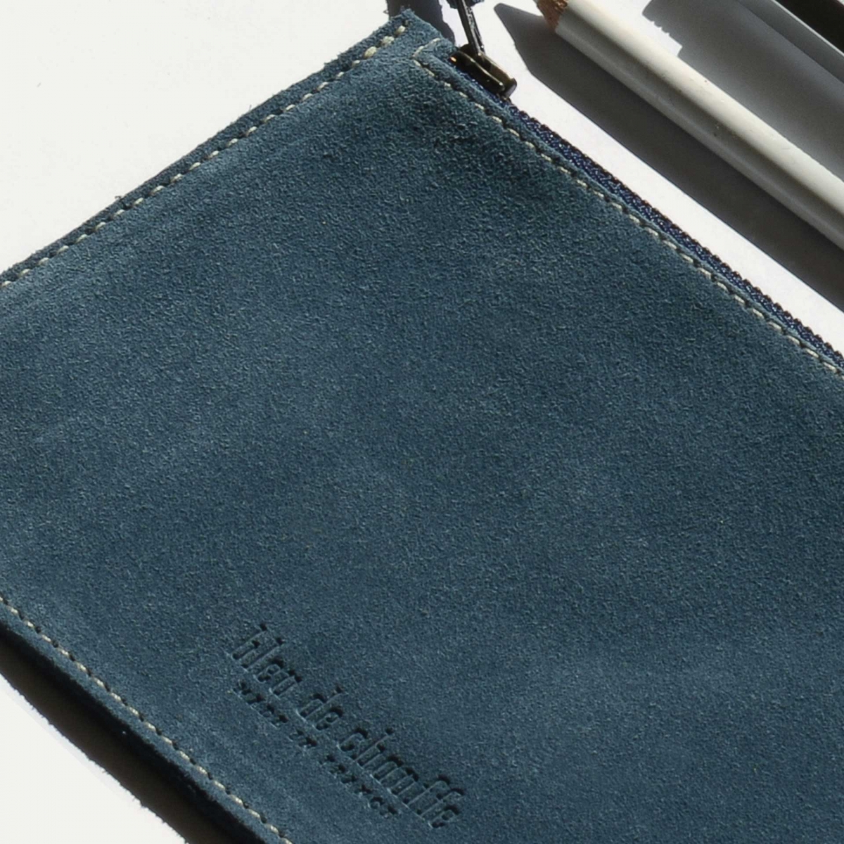 COSMO S Pouch / Suede - Jeans (image n°4)