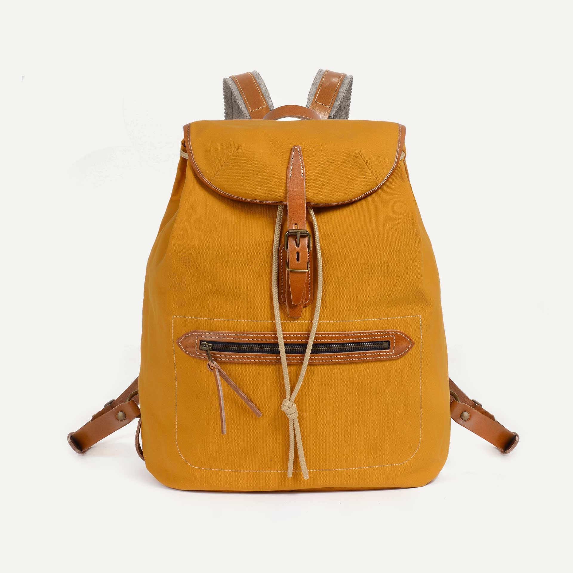 Camp backpack - Yellow ochre (image n°1)