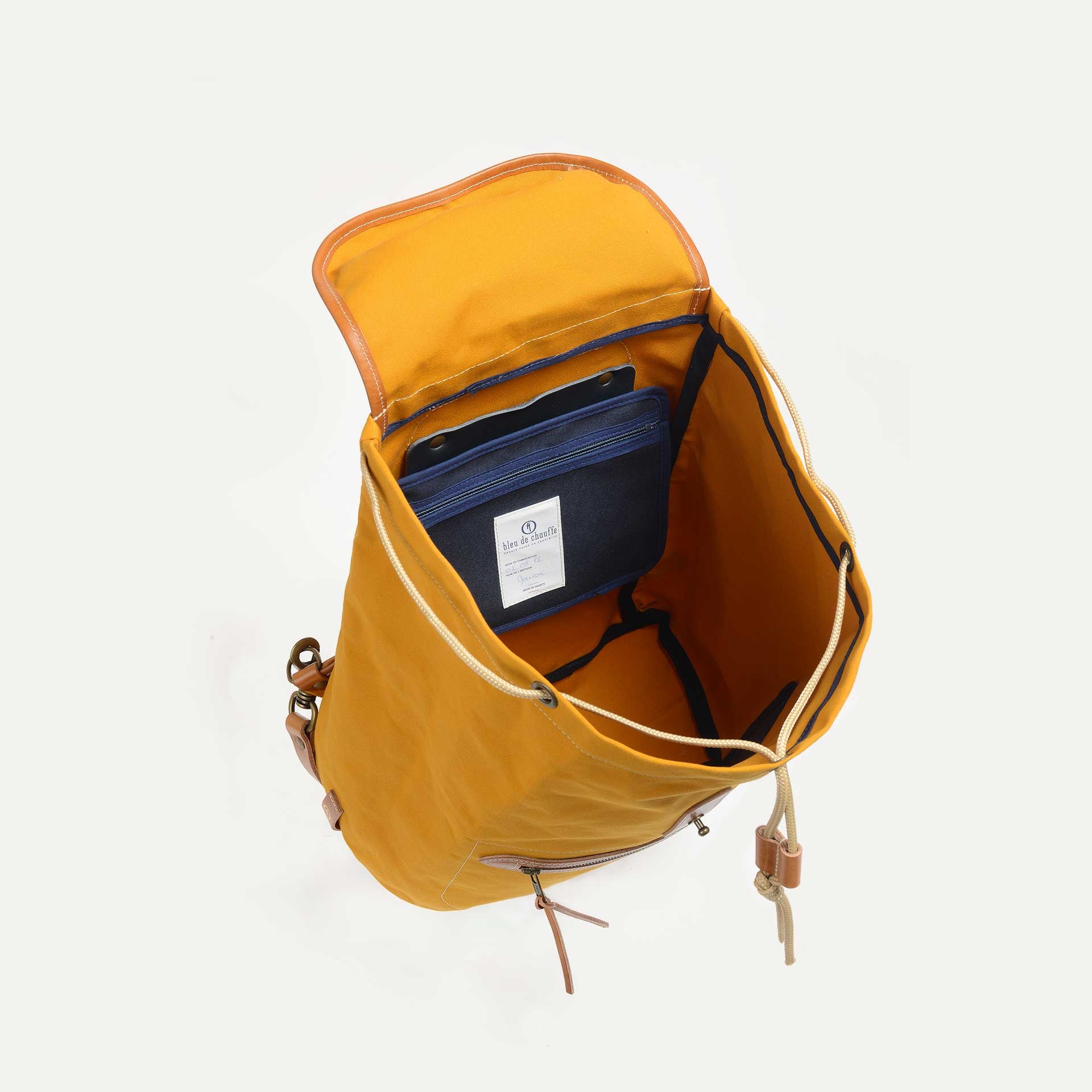 Camp backpack - Yellow ochre (image n°4)