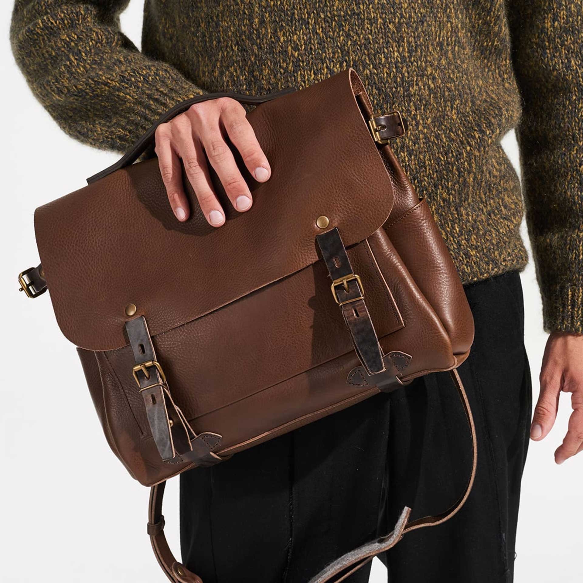 Sac Postier Eclair M - Brun Militaire (image n°5)