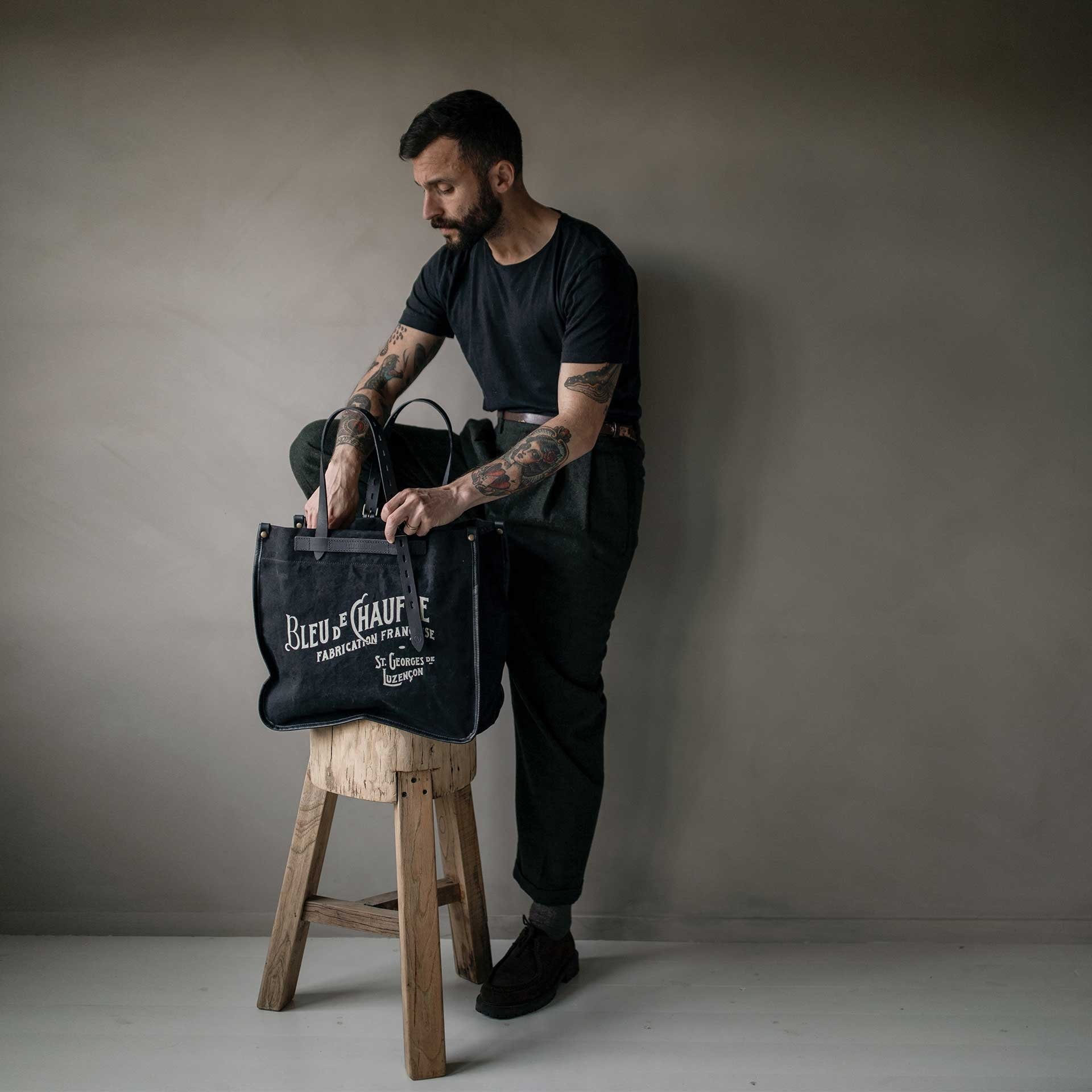 BAZAR tote - Black stonewashed (image n°7)