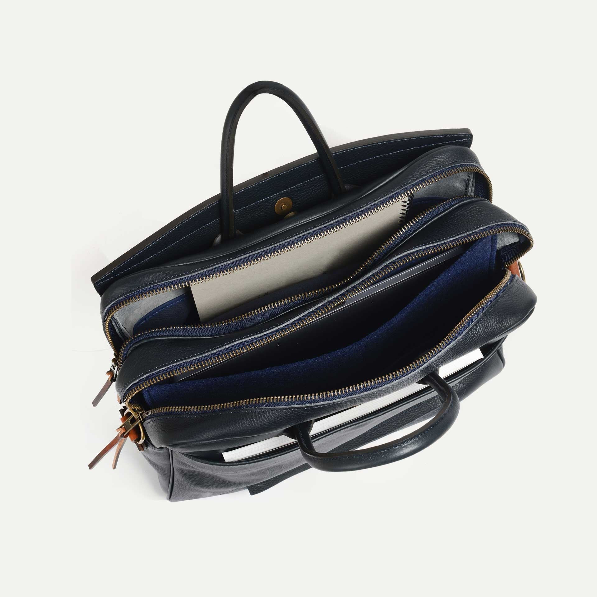 Sac business Zeppo - Bleu Marin / Ligne Epure (image n°4)