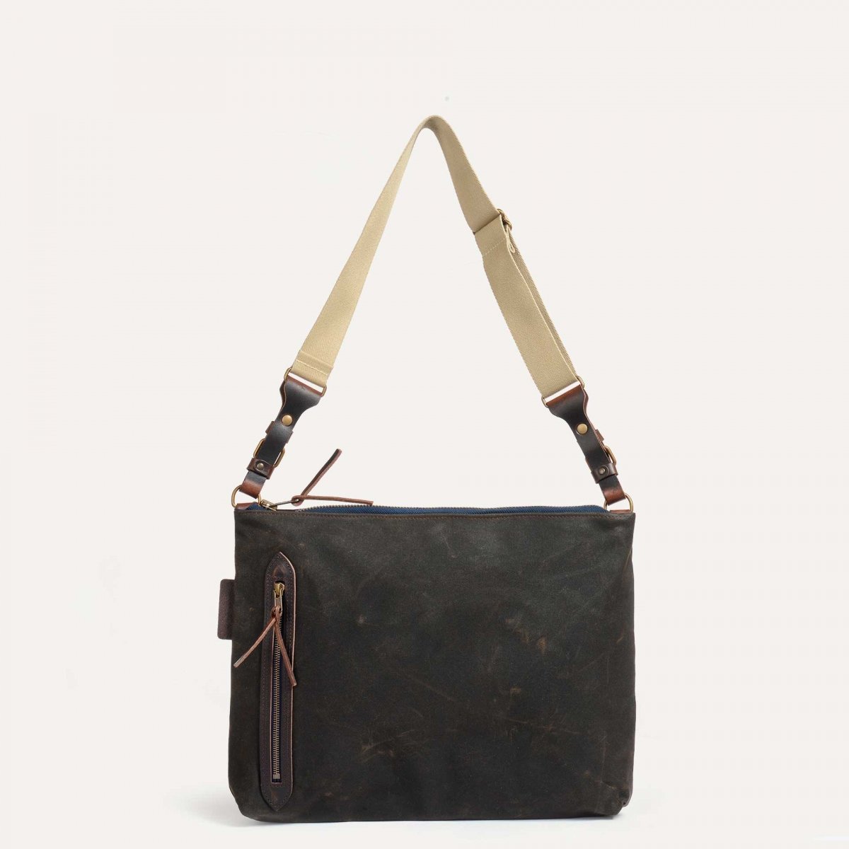 Baskia Messenger Bag - Khaki waxed (image n°2)