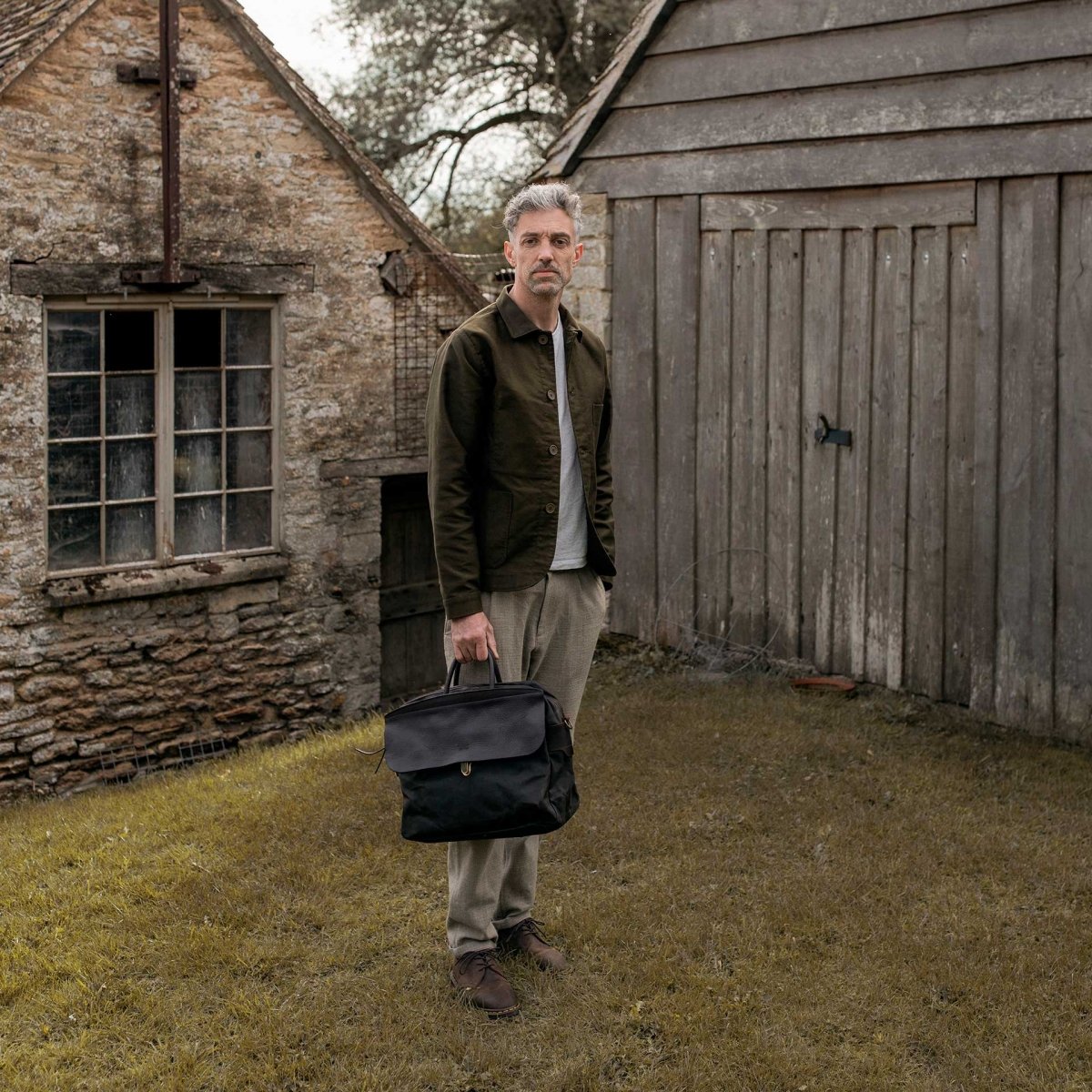 Businesstasche Zeppo - Khaki Gewachst (image n°8)