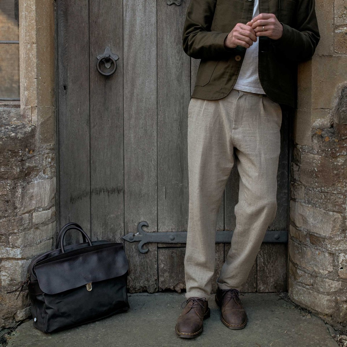 Businesstasche Zeppo - Khaki Gewachst (image n°9)