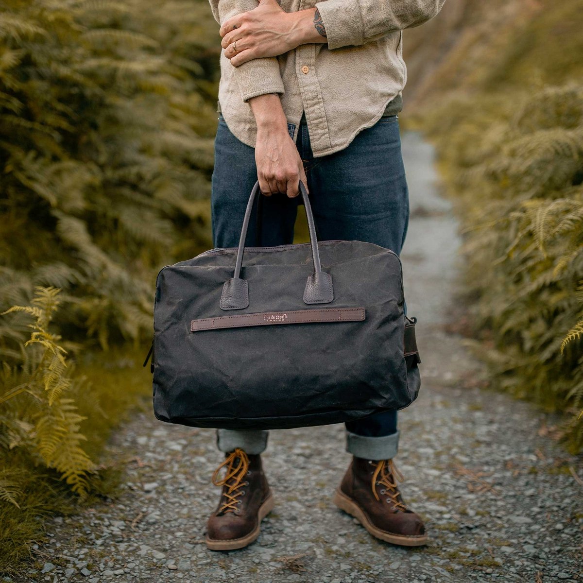 Zephir travel bag - Khaki waxed (image n°5)