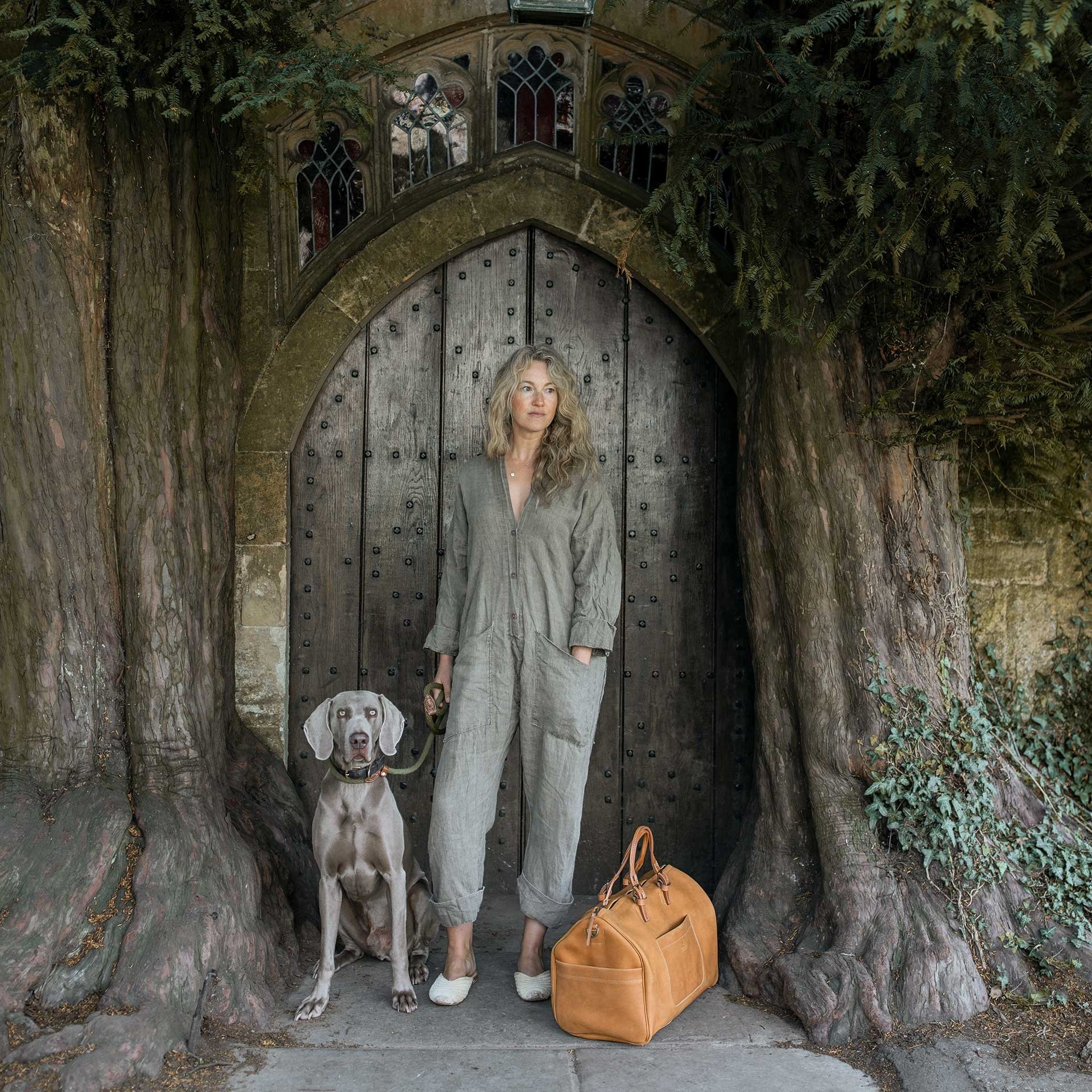 Sac de voyage Hobo - Miel distressed (image n°6)
