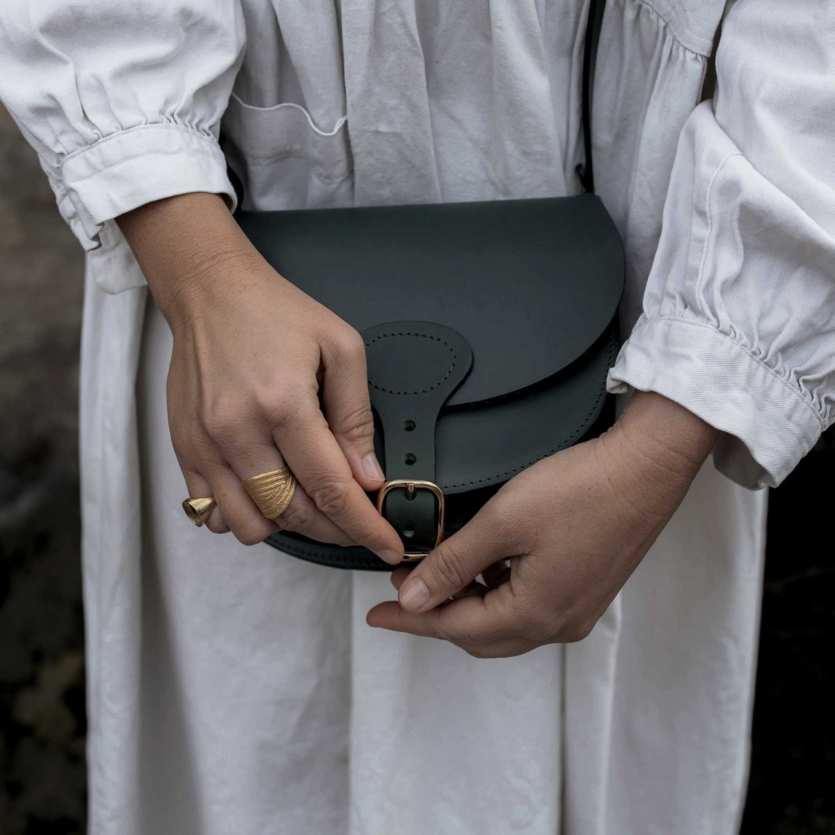 Diane M Gibecière bag - Peacock blue (image n°5)