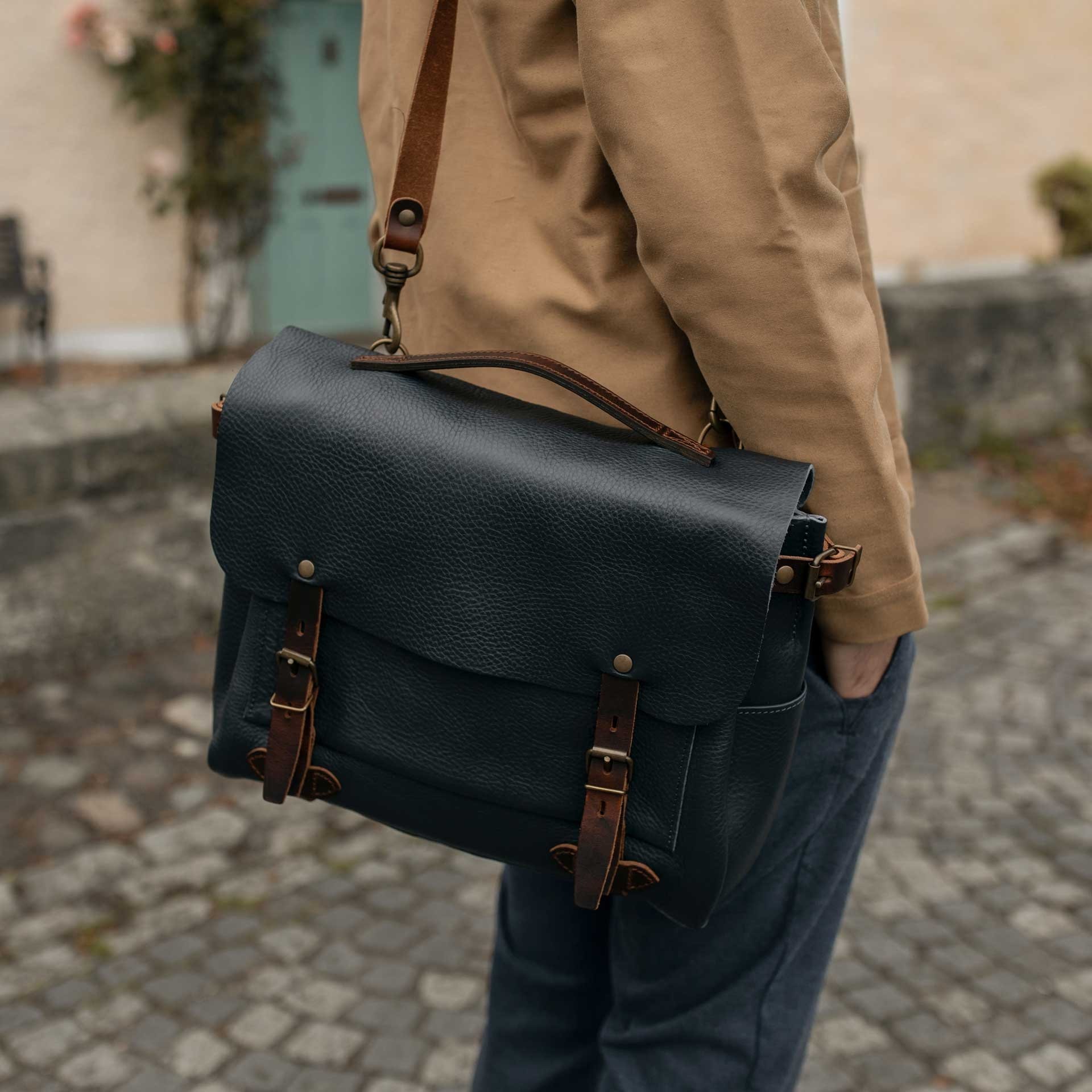 Bleu de chauffe top postman bag