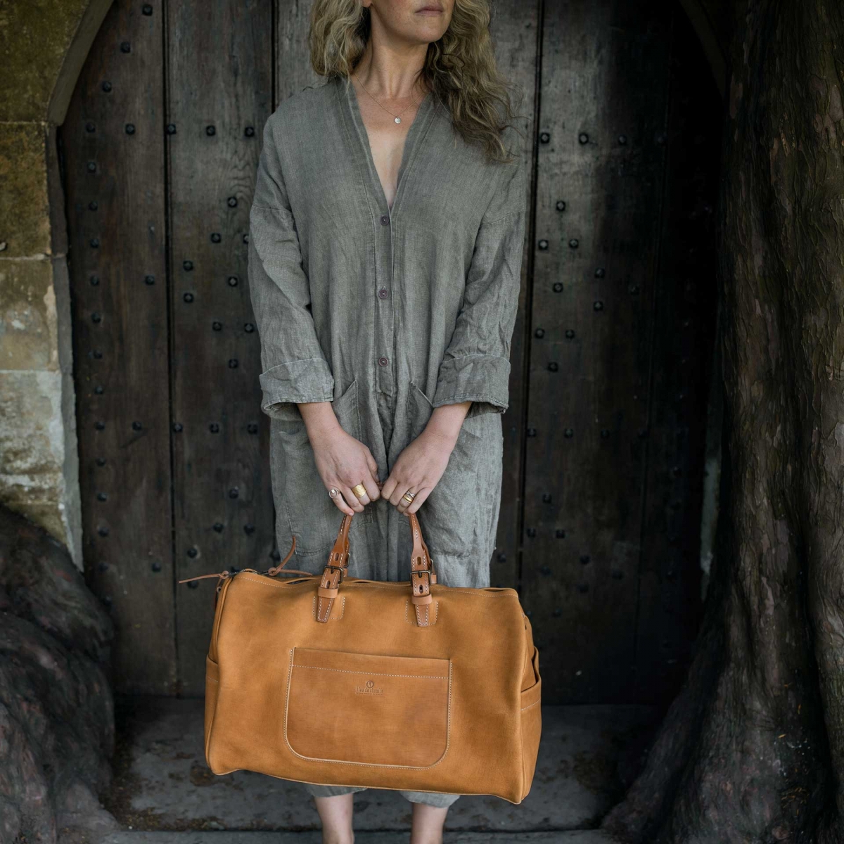Sac de voyage Hobo - Miel distressed (image n°5)