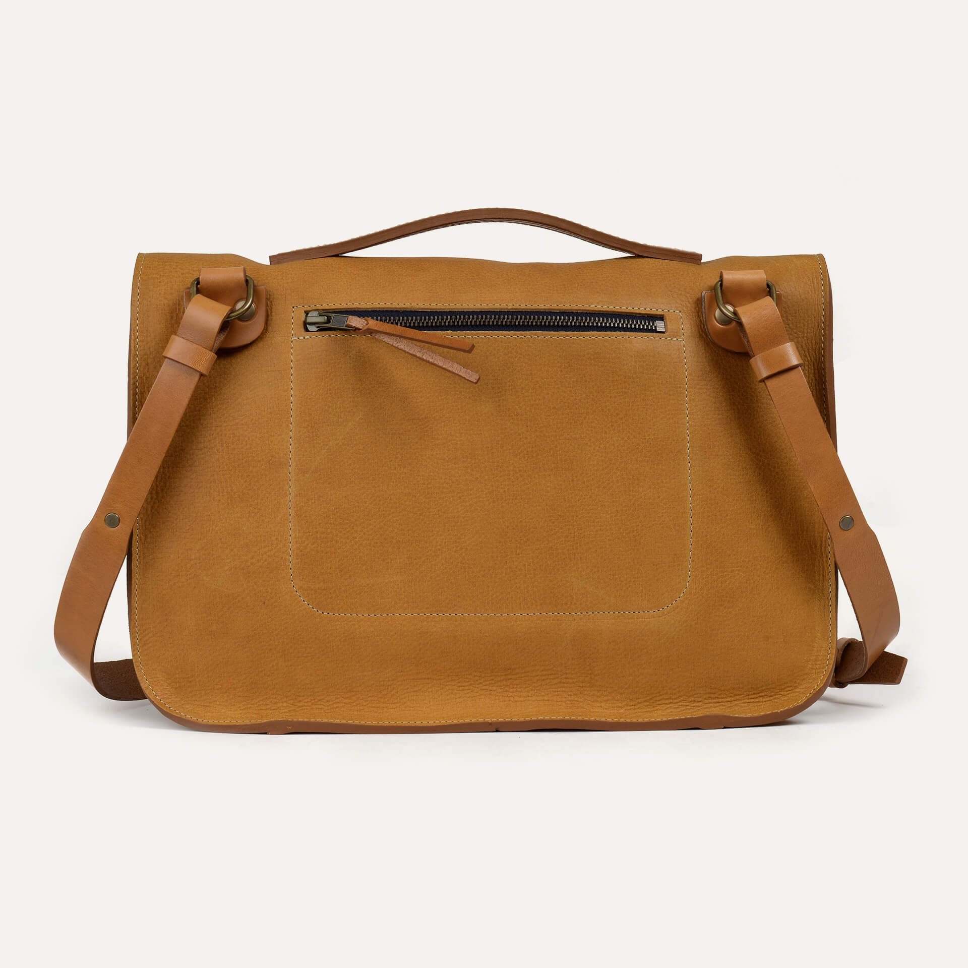 Groucho Leather Satchel - Honey waxed / E Pure (image n°2)
