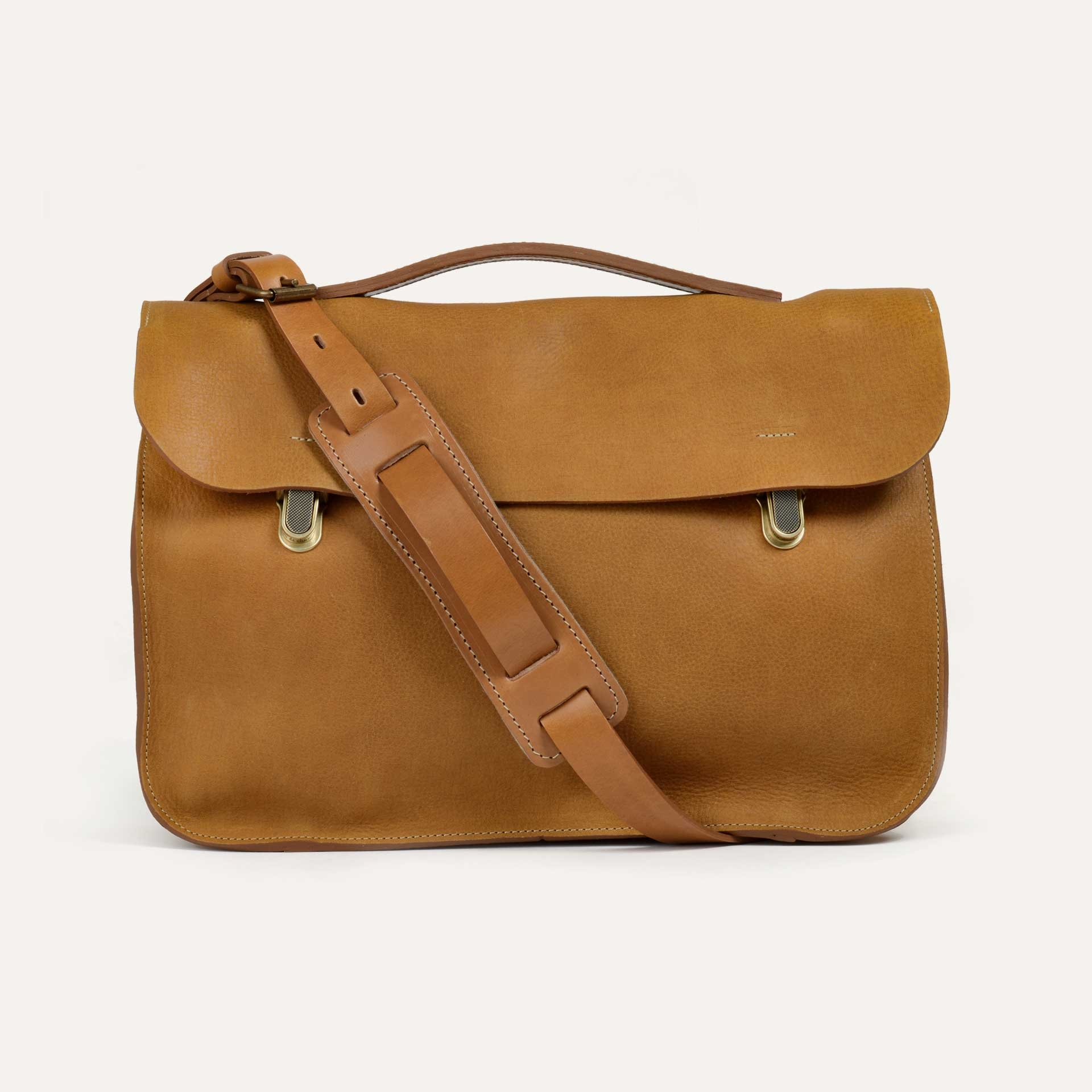 Groucho Leather Satchel - Honey waxed / E Pure (image n°2)
