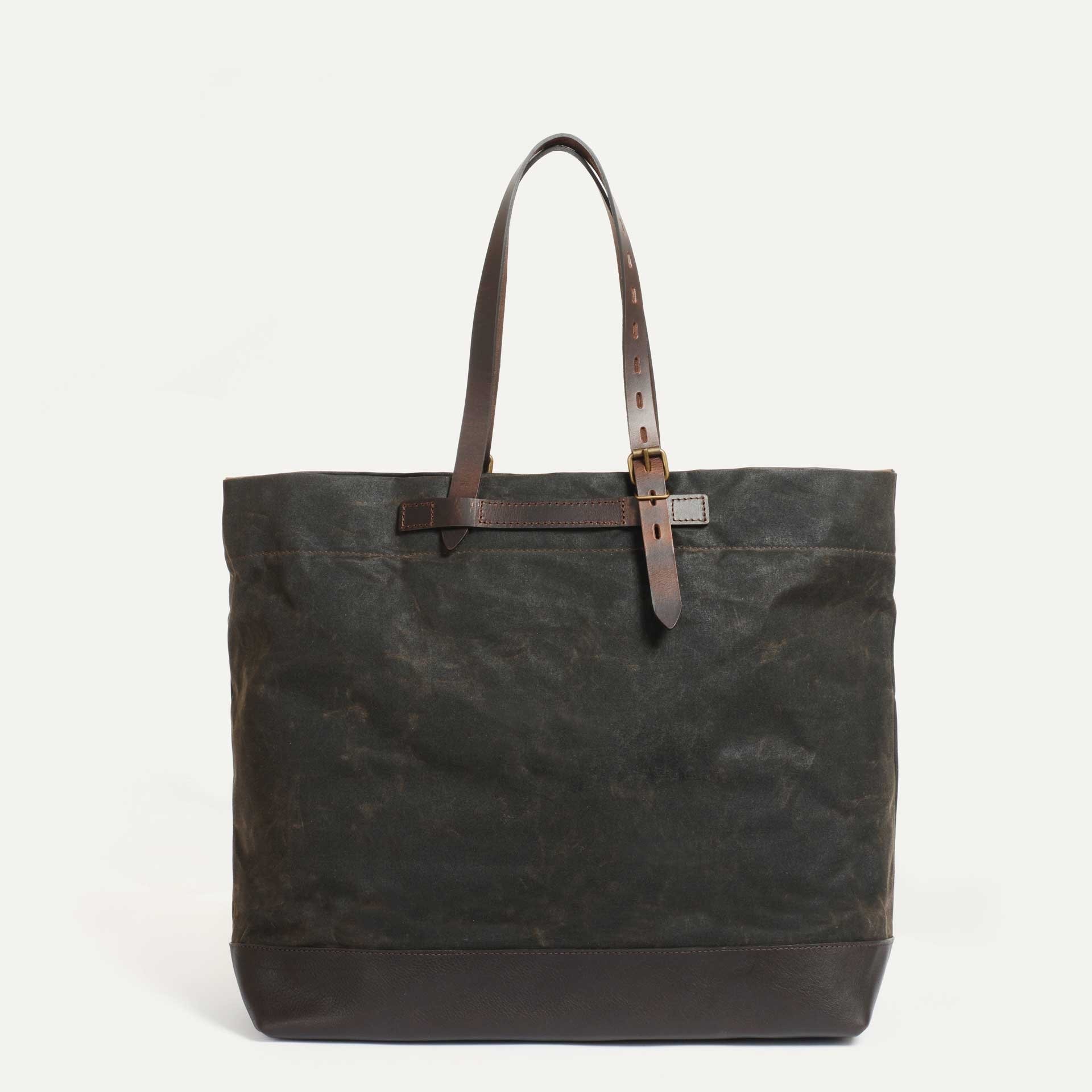 Zinnia  Tote bag - Khaki waxed (image n°3)