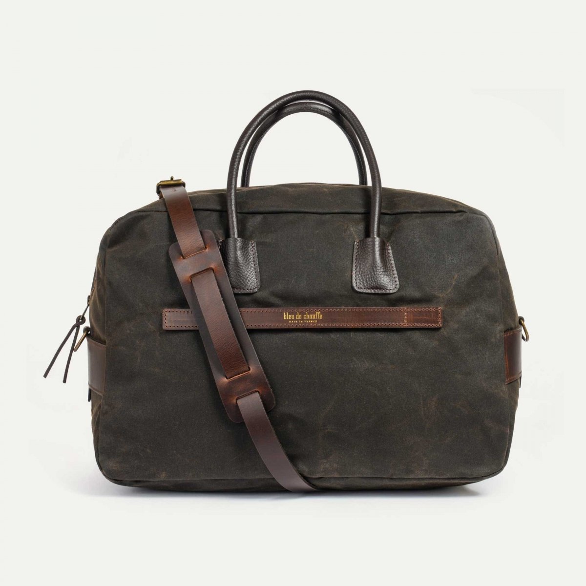 Zephir travel bag - Khaki waxed (image n°1)
